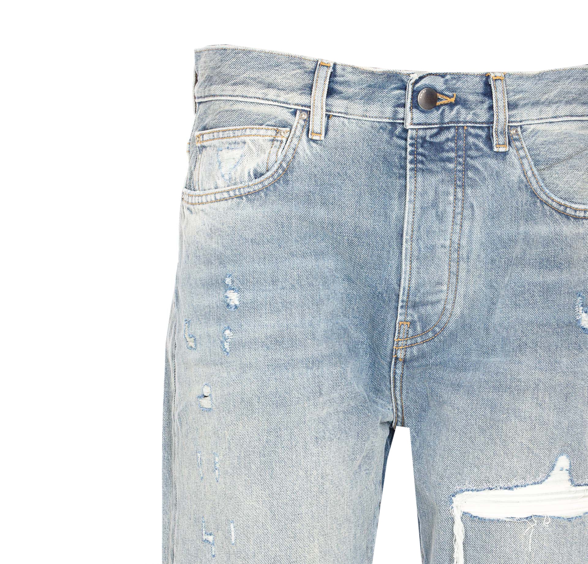 Amiri Jeans Blue Cotton