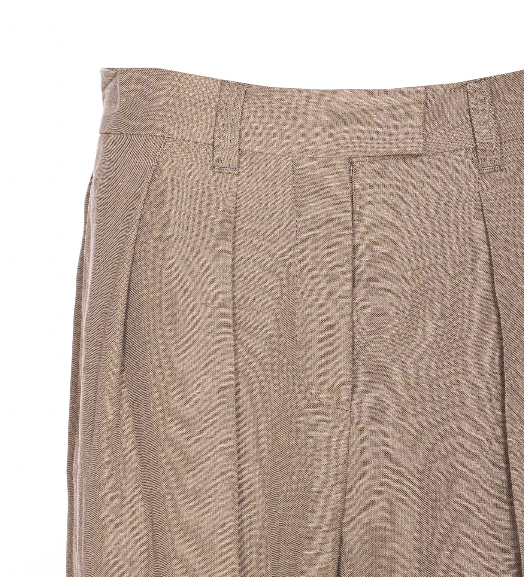 Brunello Cucinelli Trousers Beige Viscose