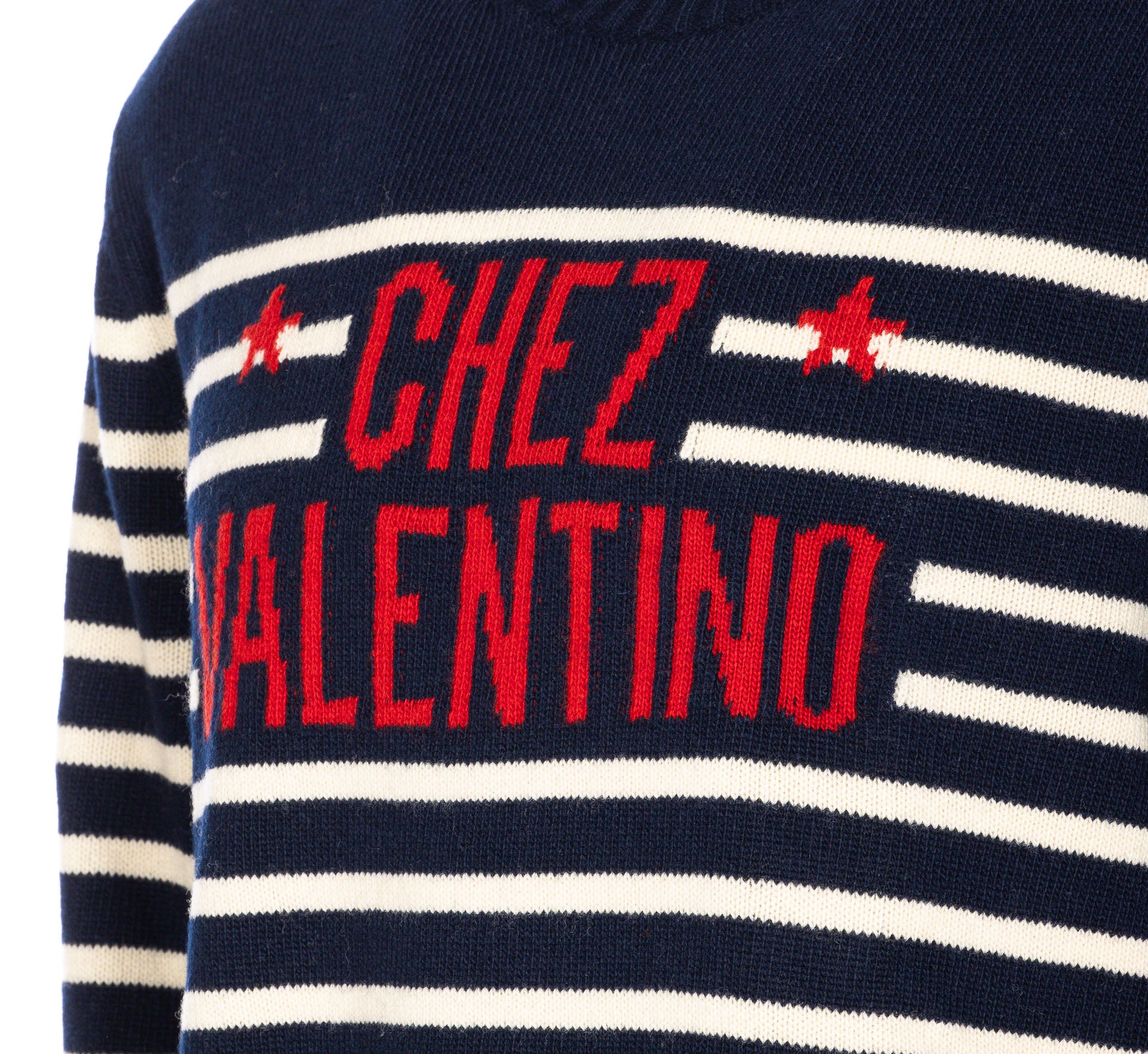 Valentino Garavani Sweaters Blue Virgin Wool