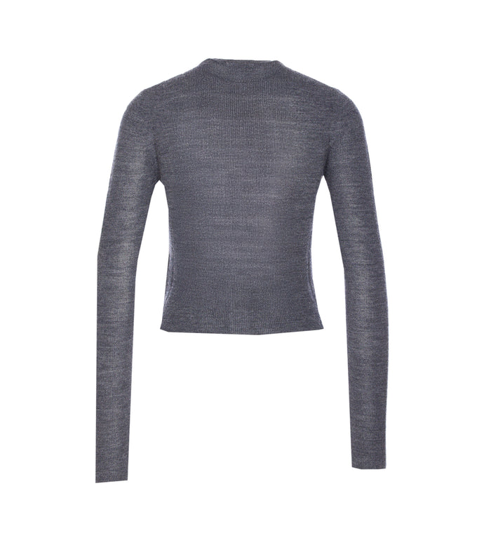 Ganni Sweaters Grey Merino Wool