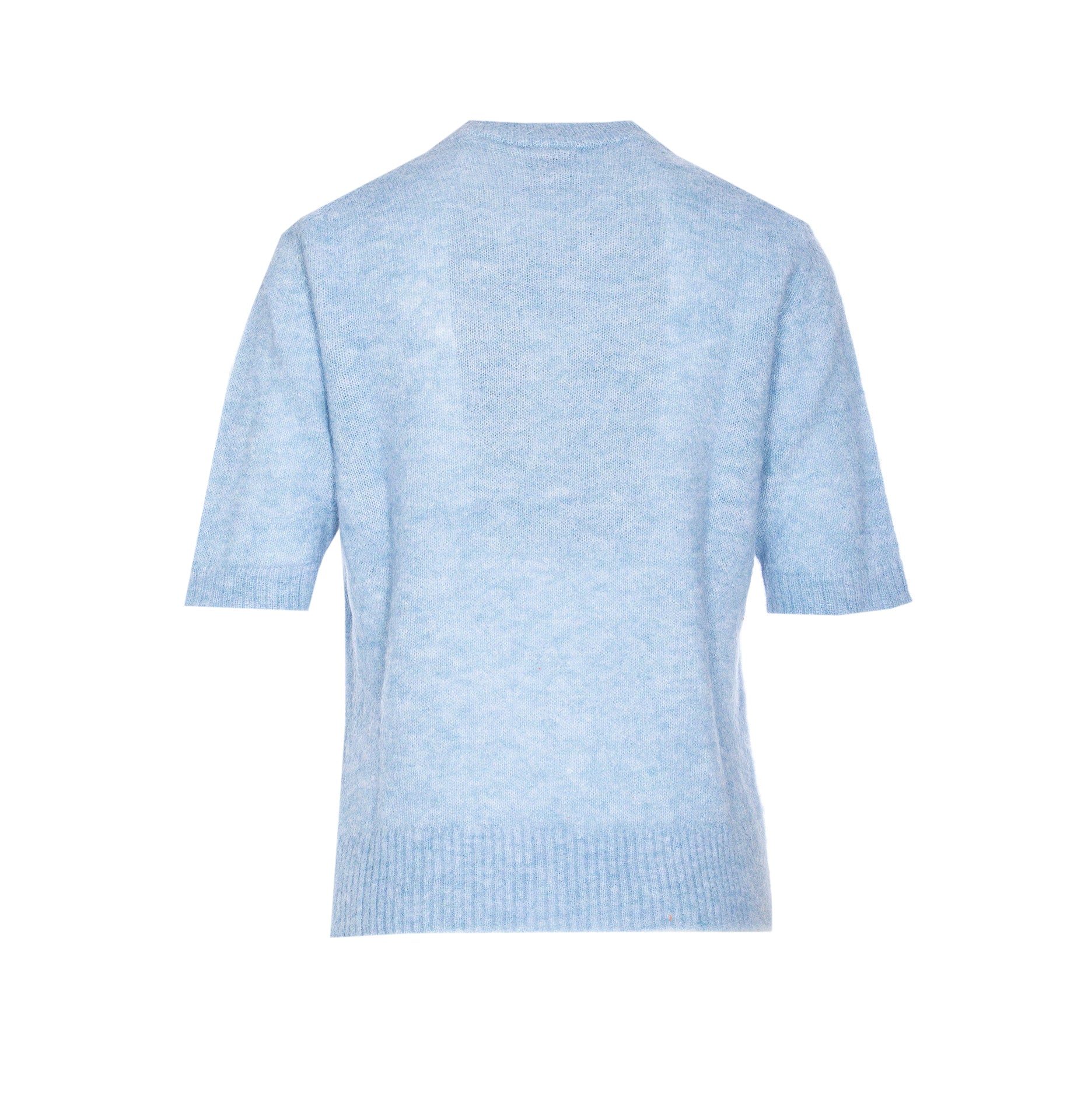 Ganni T-Shirts And Polos Blue Alpaca Wool