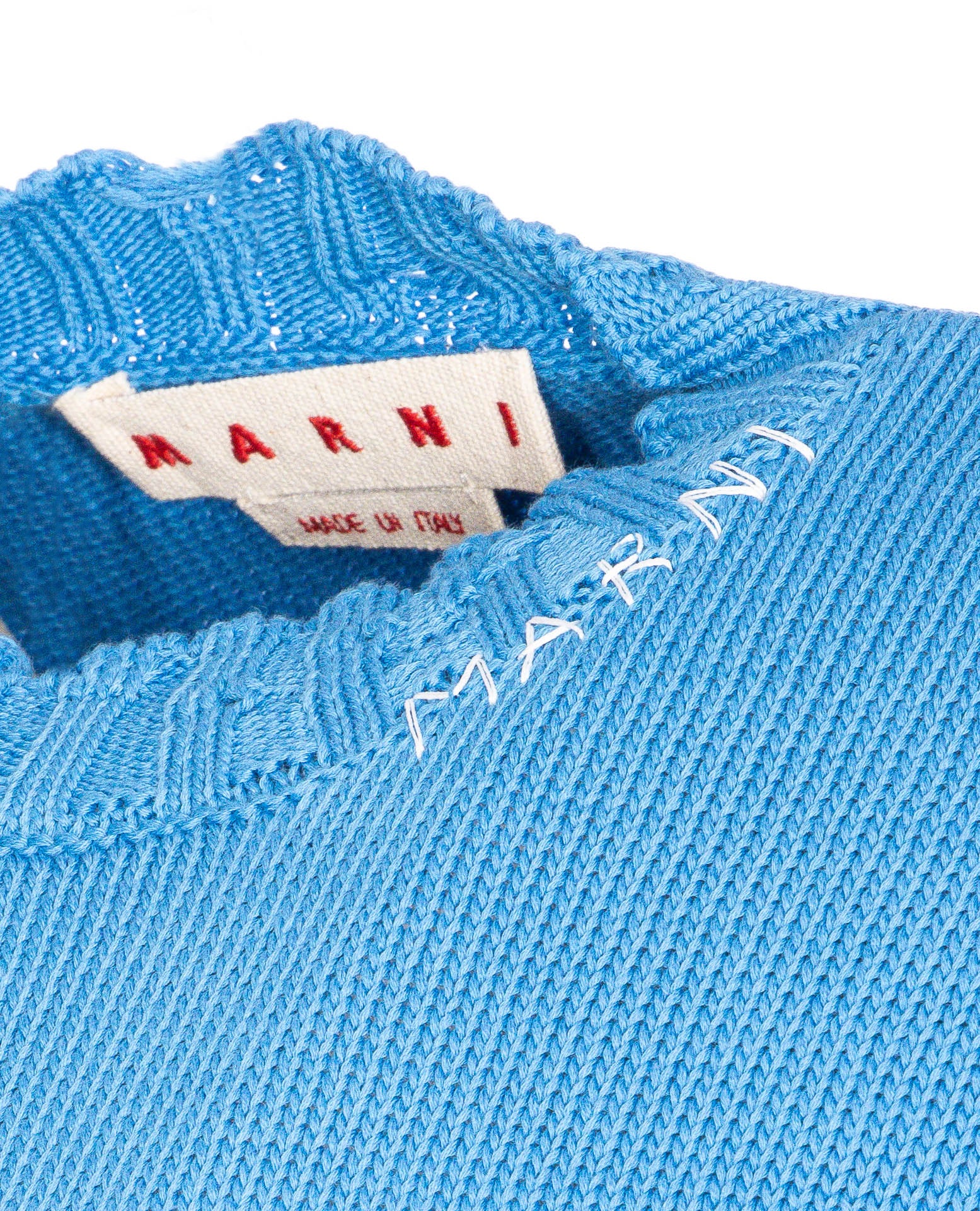 Marni Sweaters Blue Cotton