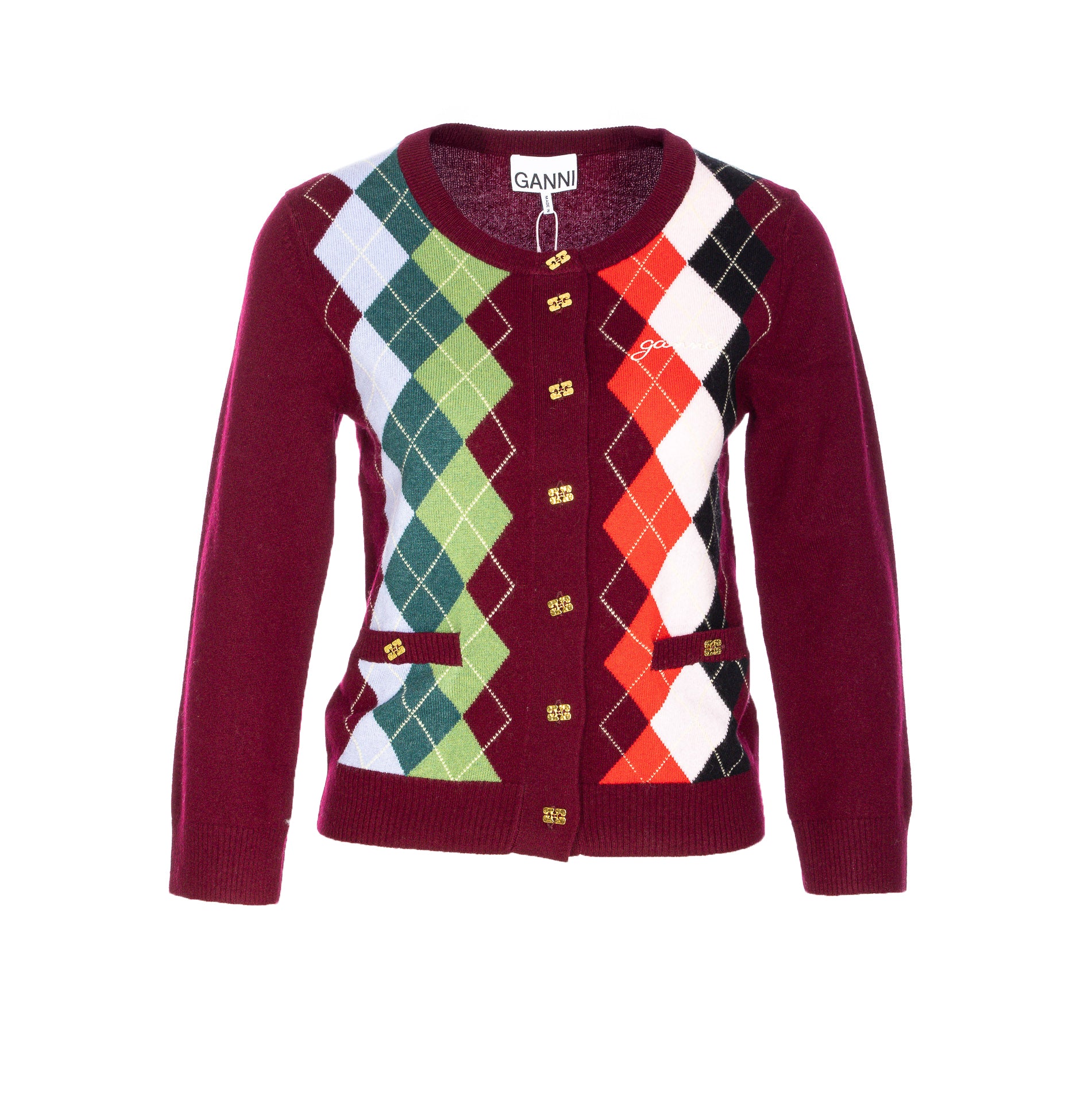 GANNI Sweaters MultiColour Merino Wool