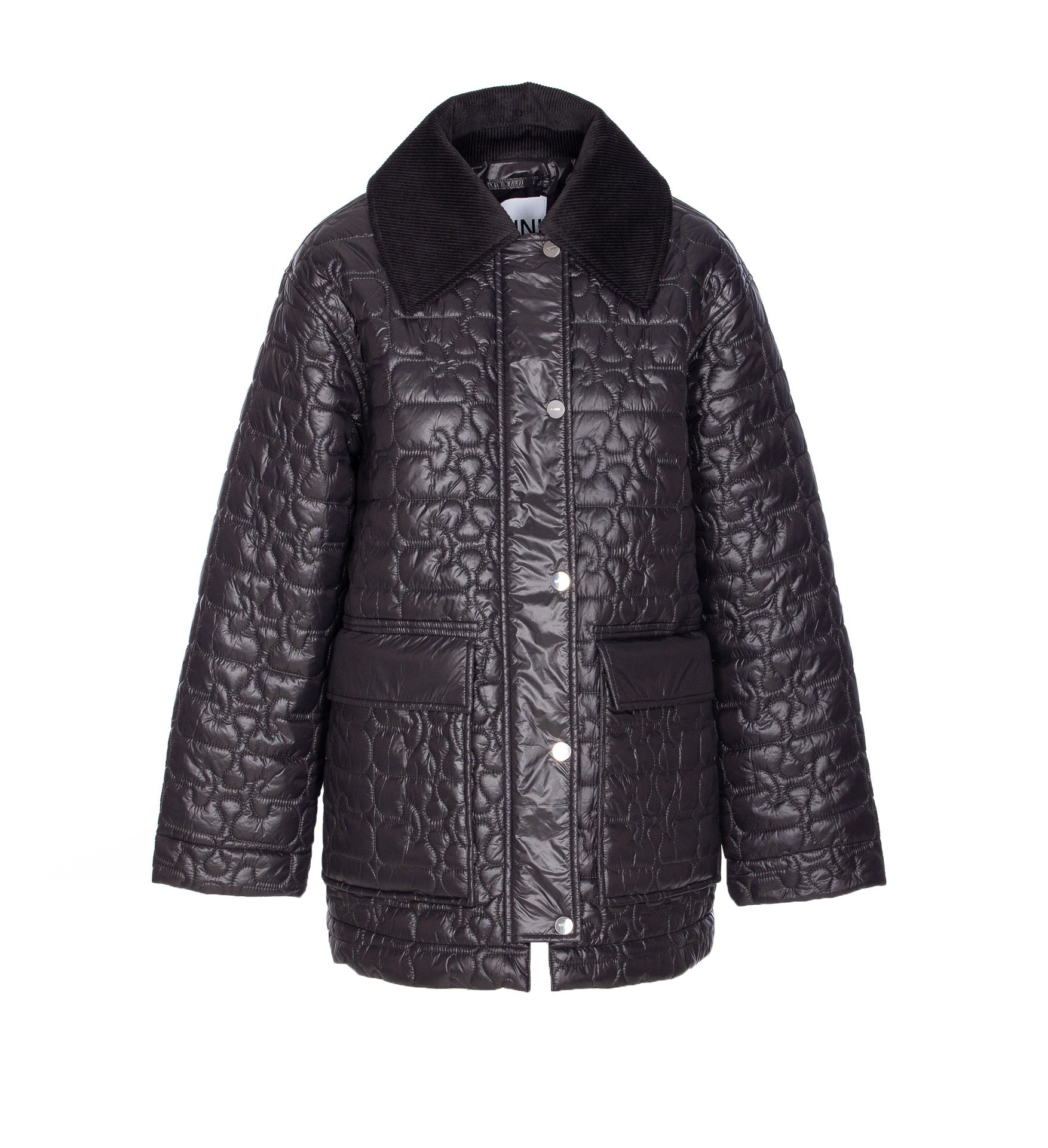 Ganni Jackets Black Recycled Polyamide