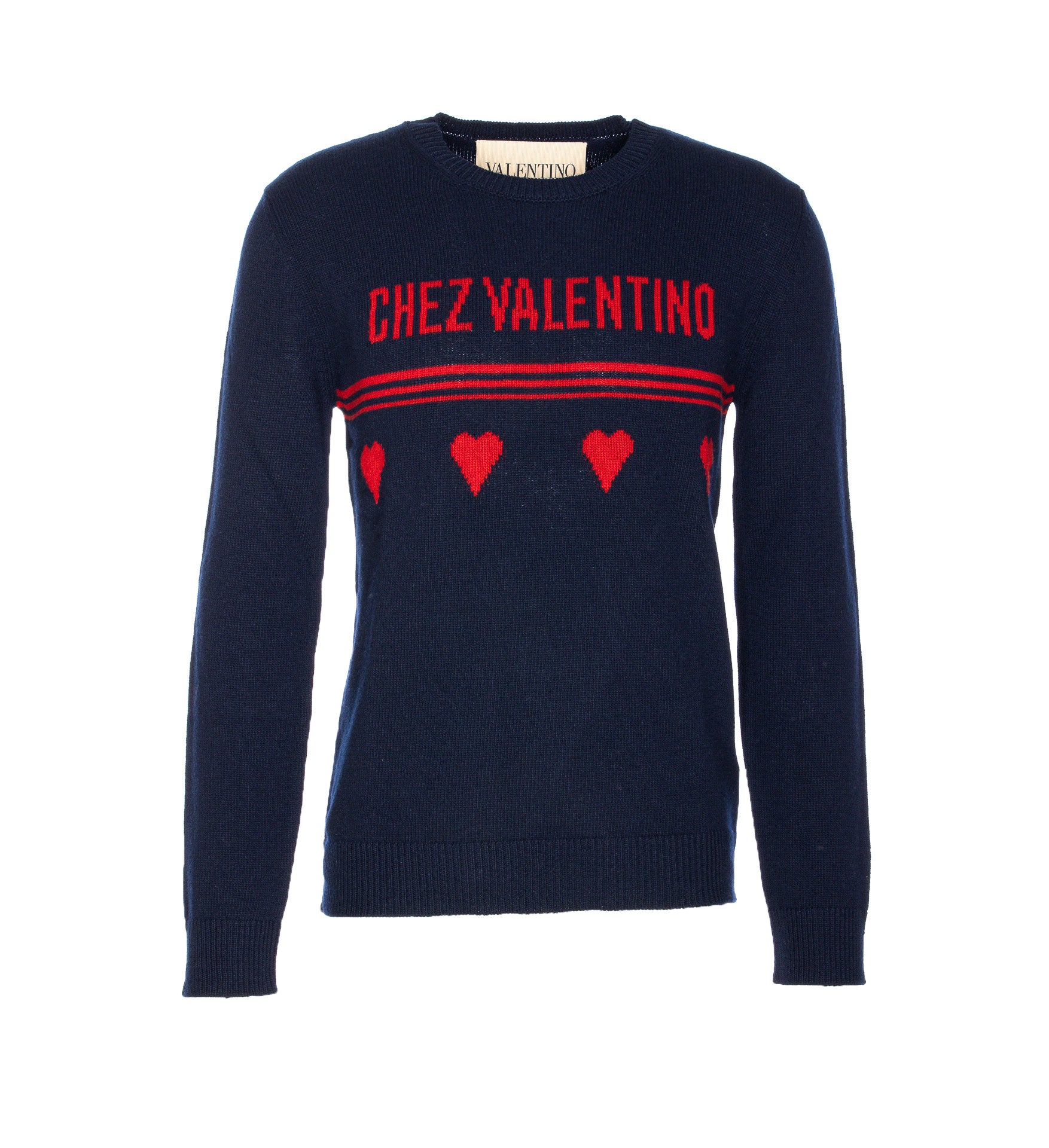 Valentino Garavani Sweaters Blue Virgin Wool