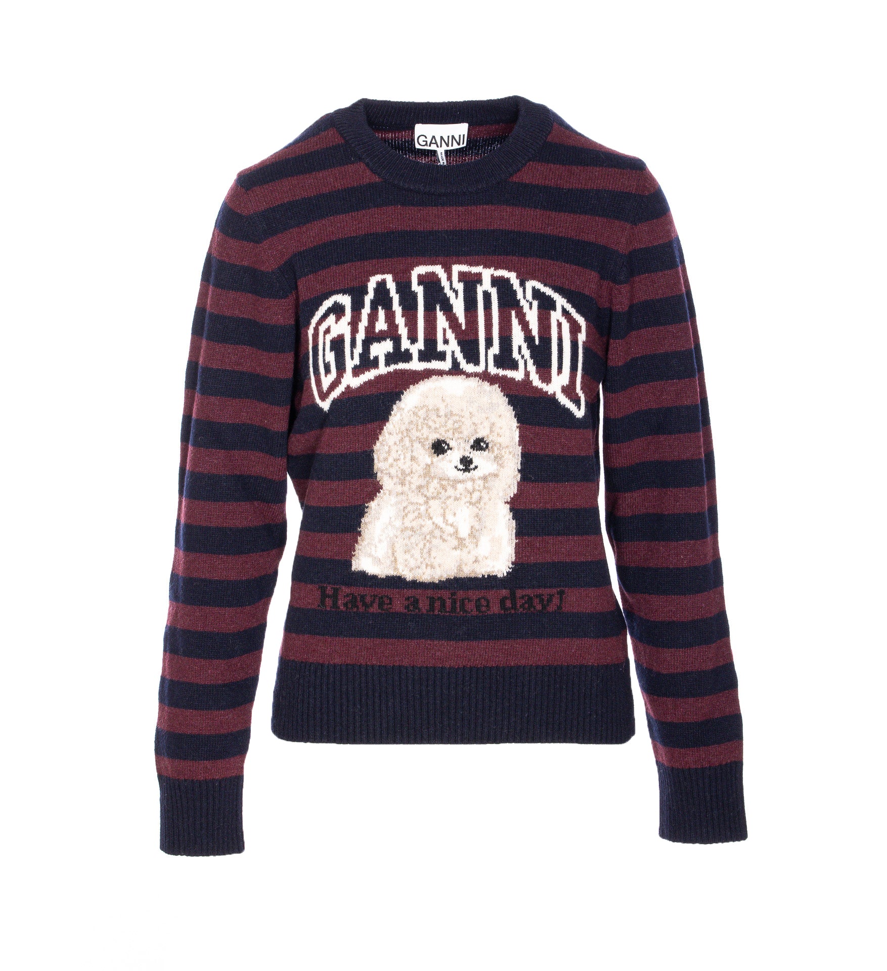 Ganni Sweaters Multicolour Wool