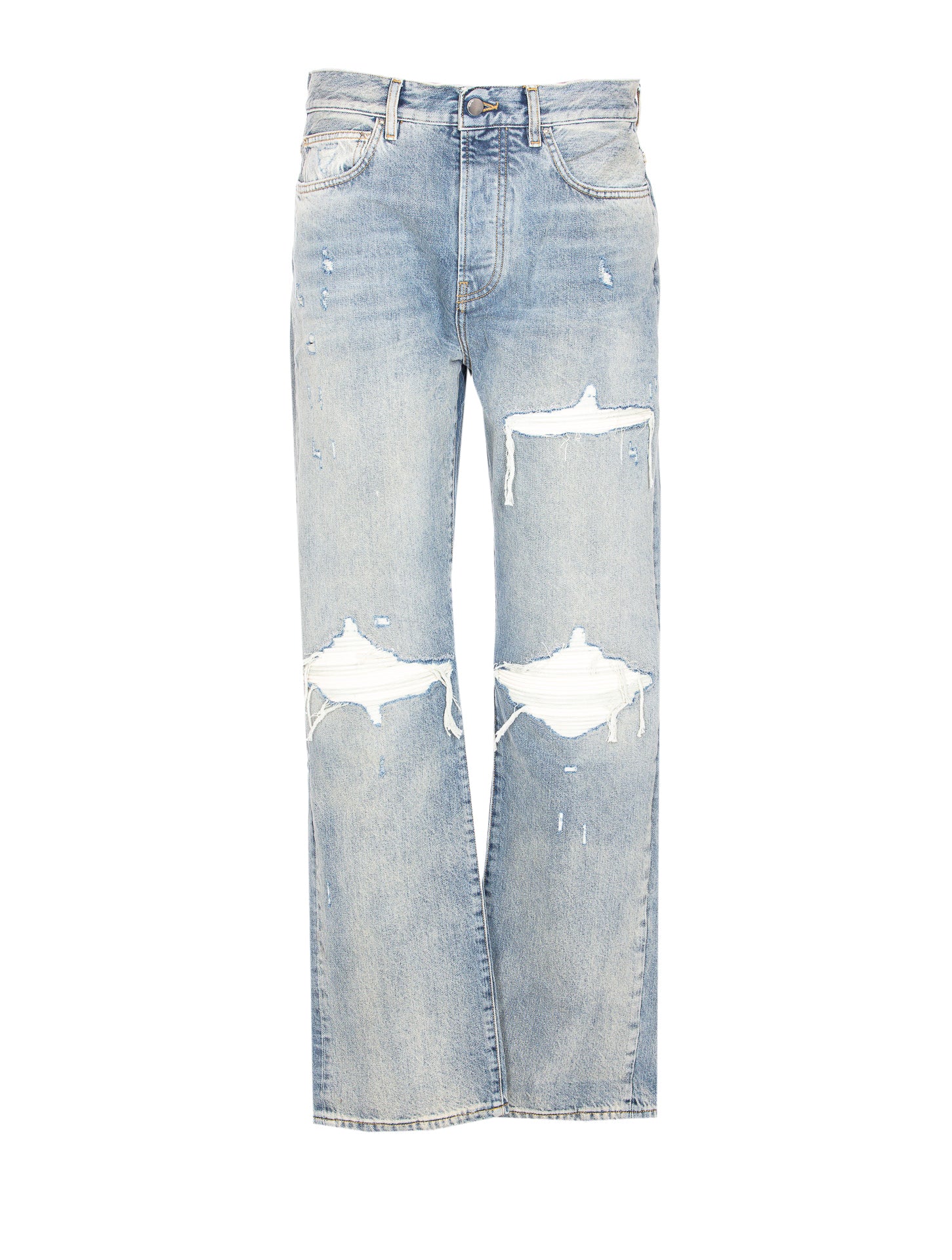Amiri Jeans Blue Cotton