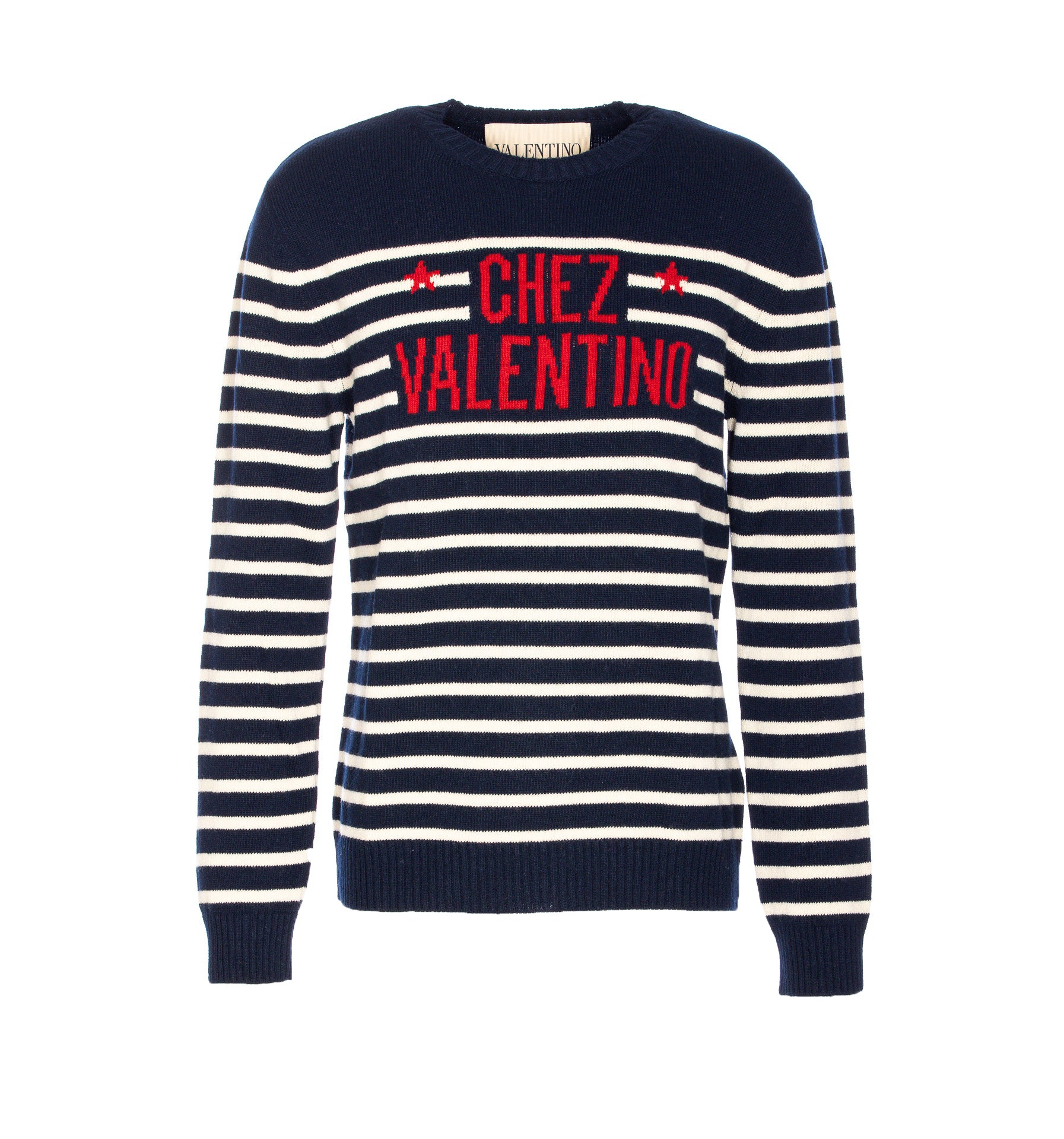 Valentino Garavani Sweaters Blue Virgin Wool