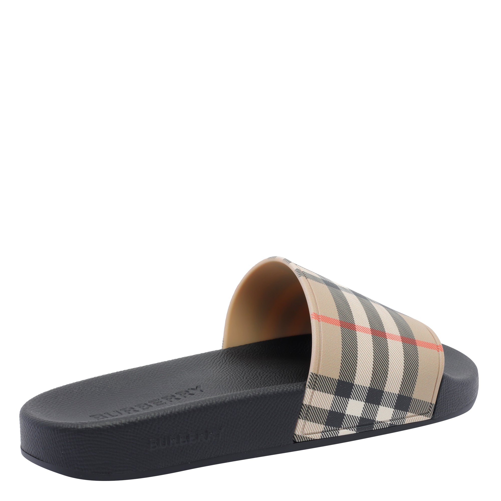 Burberry Sandals Beige Rubber/rubber Sole