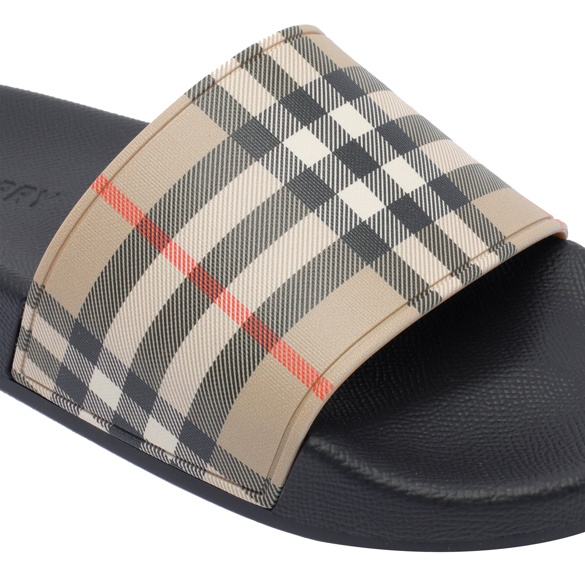 Burberry Sandals Beige Rubber/rubber Sole