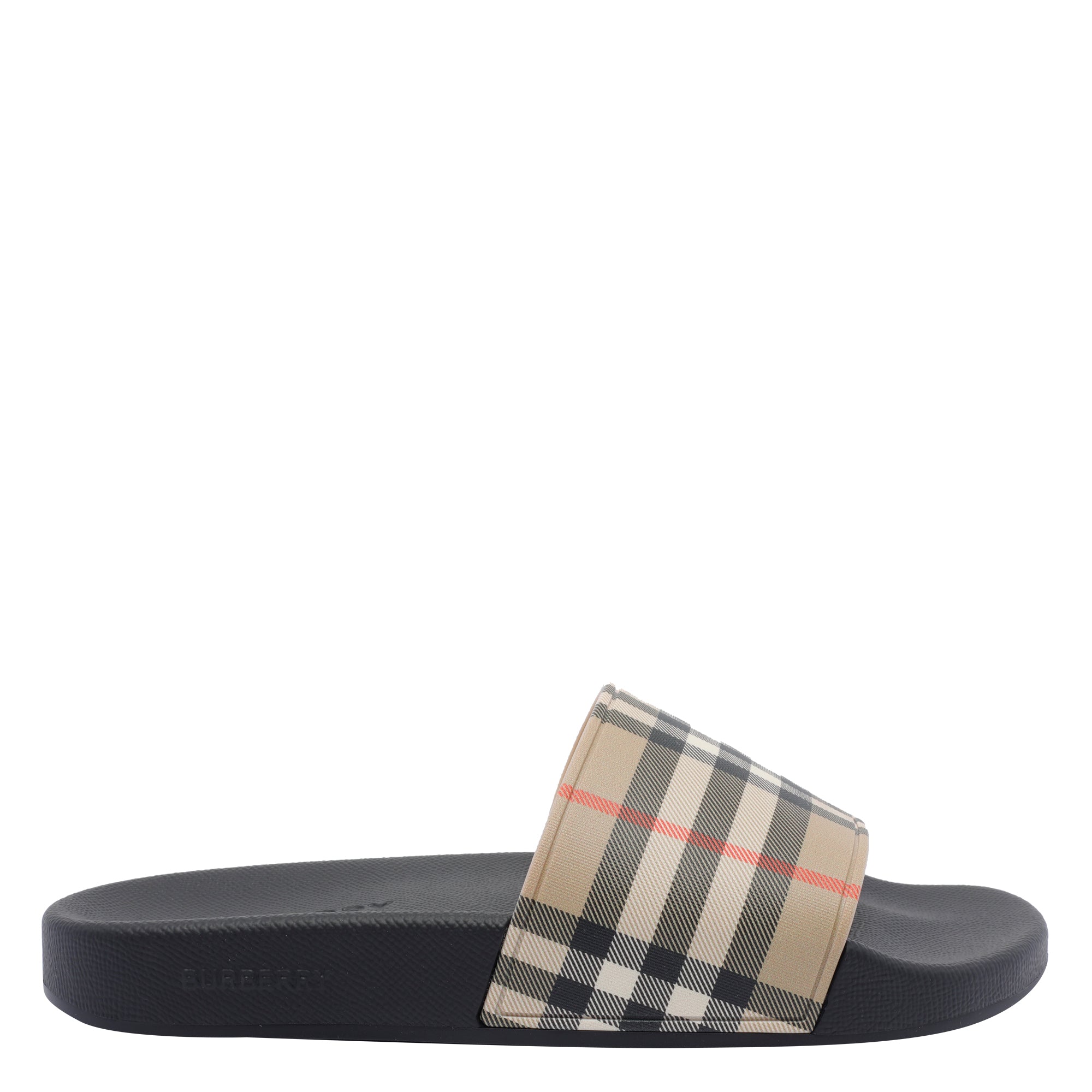 Burberry Sandals Beige Rubber/rubber Sole