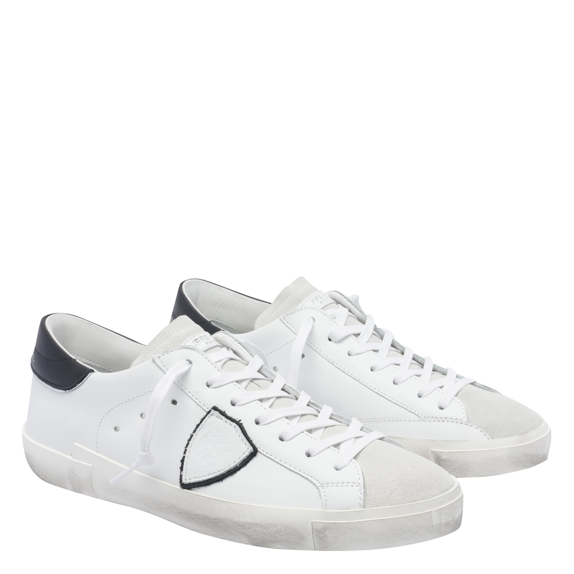 Philippe Model Sneakers White Calf Leather/rubber Sole