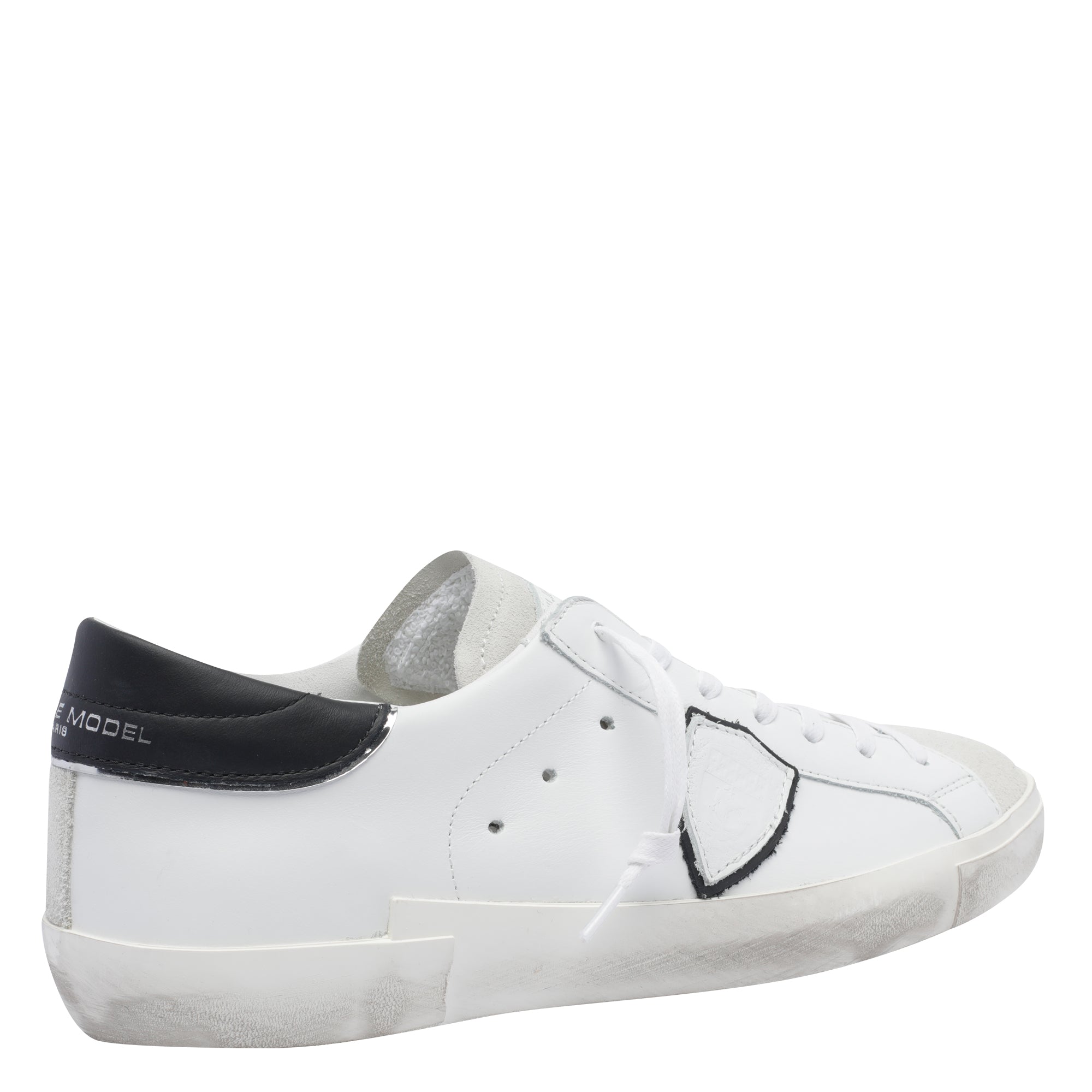Philippe Model Sneakers White Calf Leather/rubber Sole