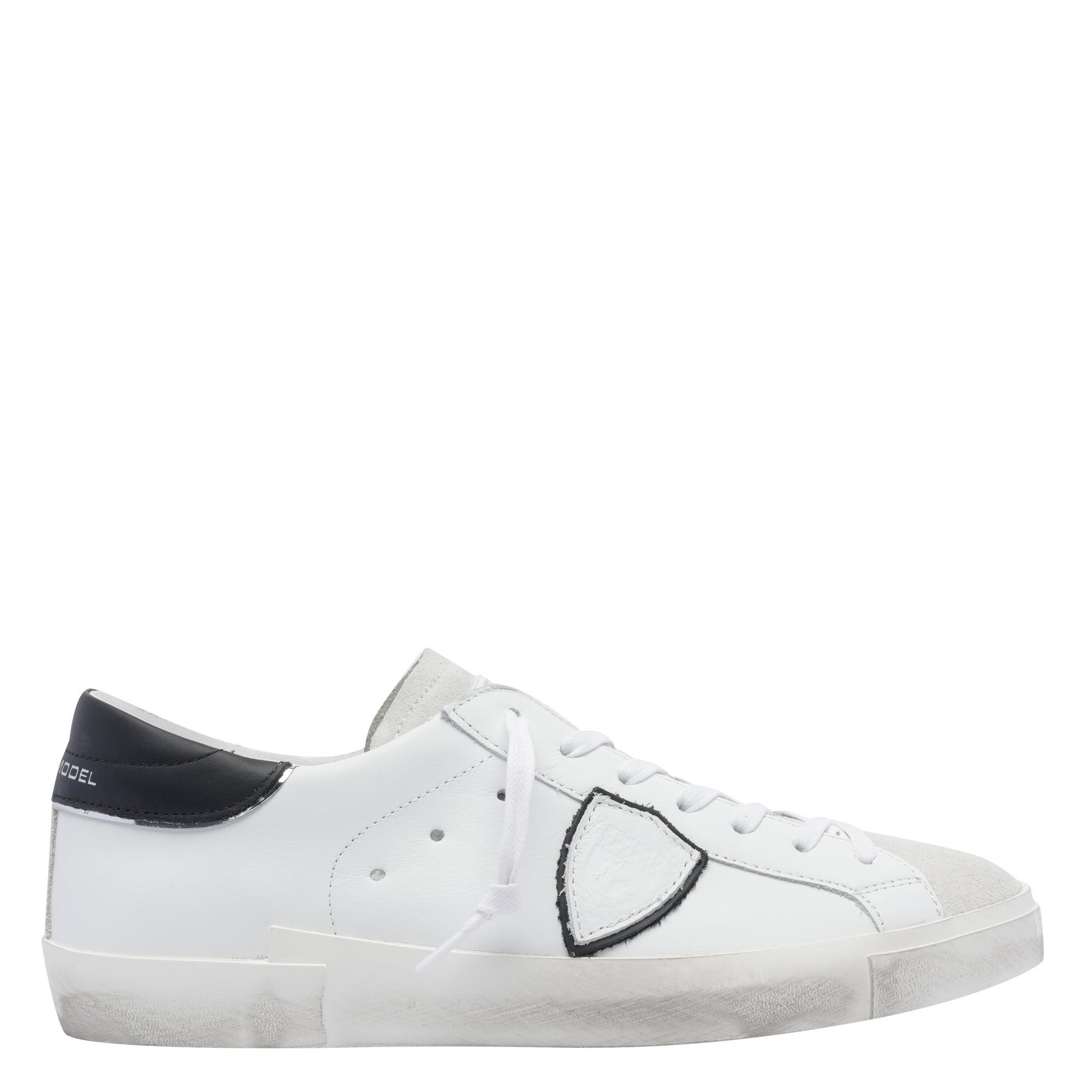 Philippe Model Sneakers White Calf Leather/rubber Sole