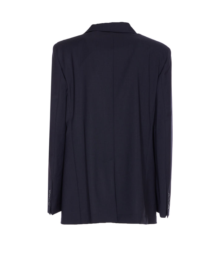 Max Mara Studio Jackets Blue Virgin Wool