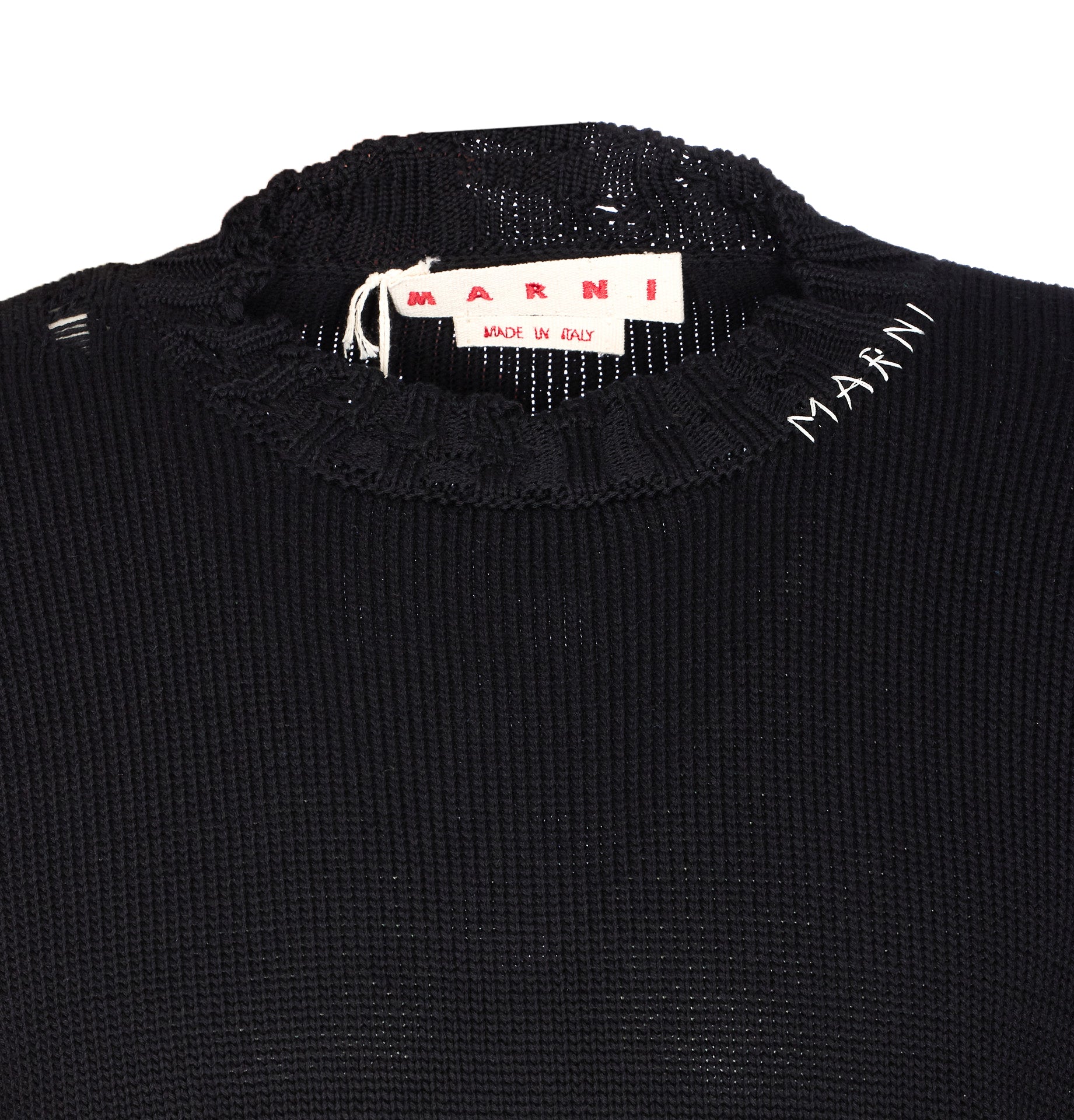 Marni Sweaters Black Cotton