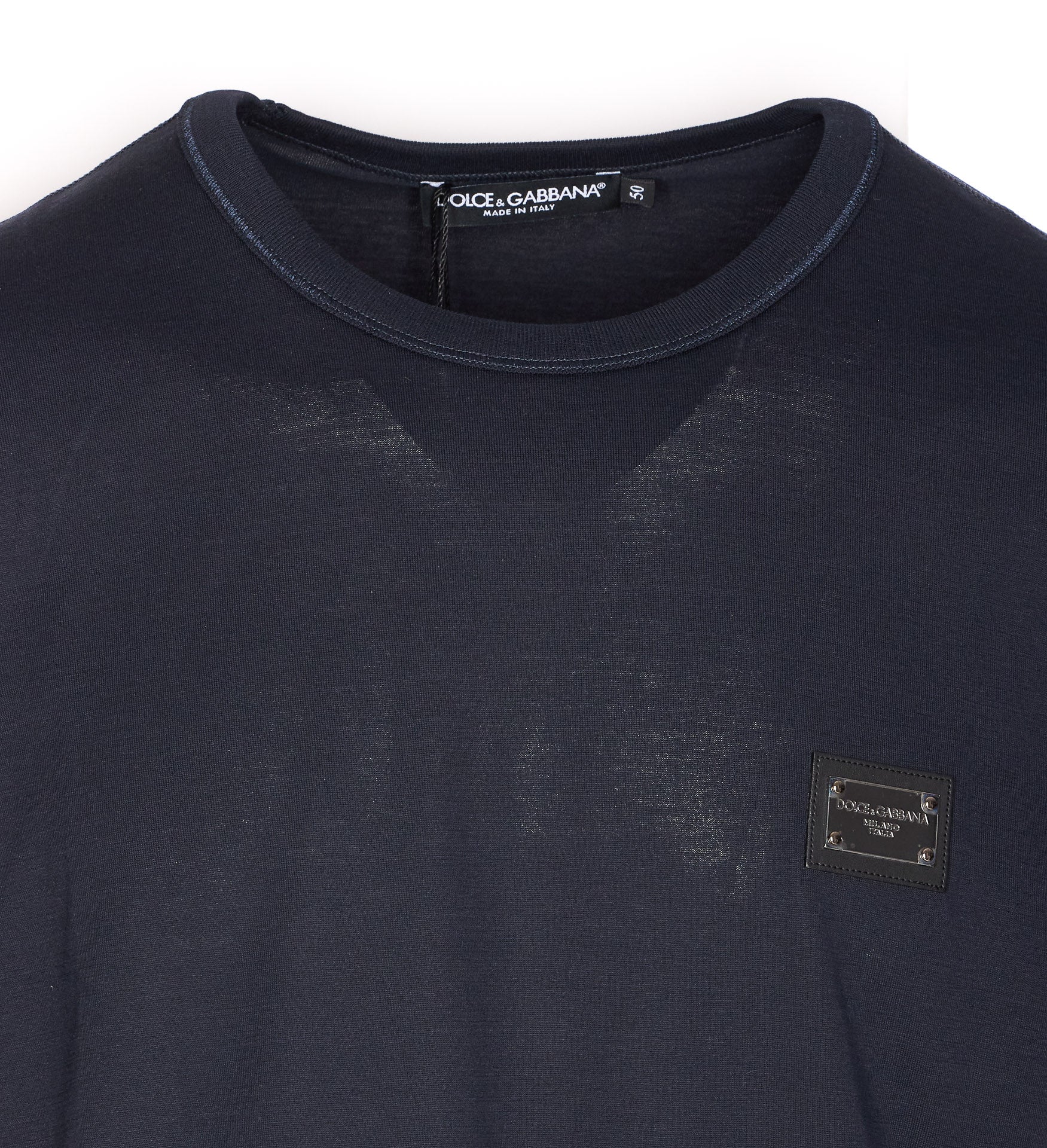 Dolce & Gabbana T-Shirts And Polos Blue Cotton