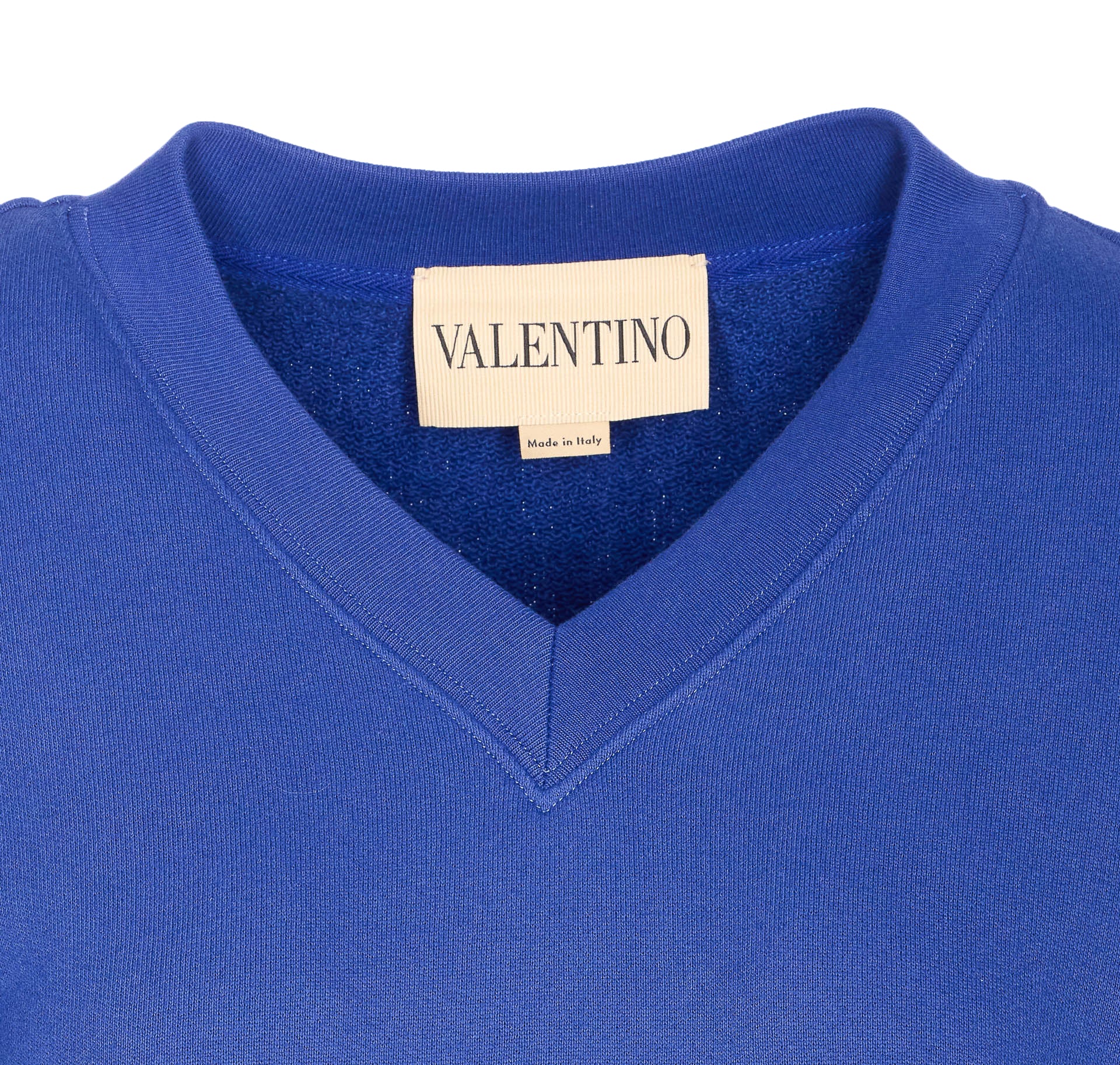 Valentino Garavani Sweaters Blue Cotton