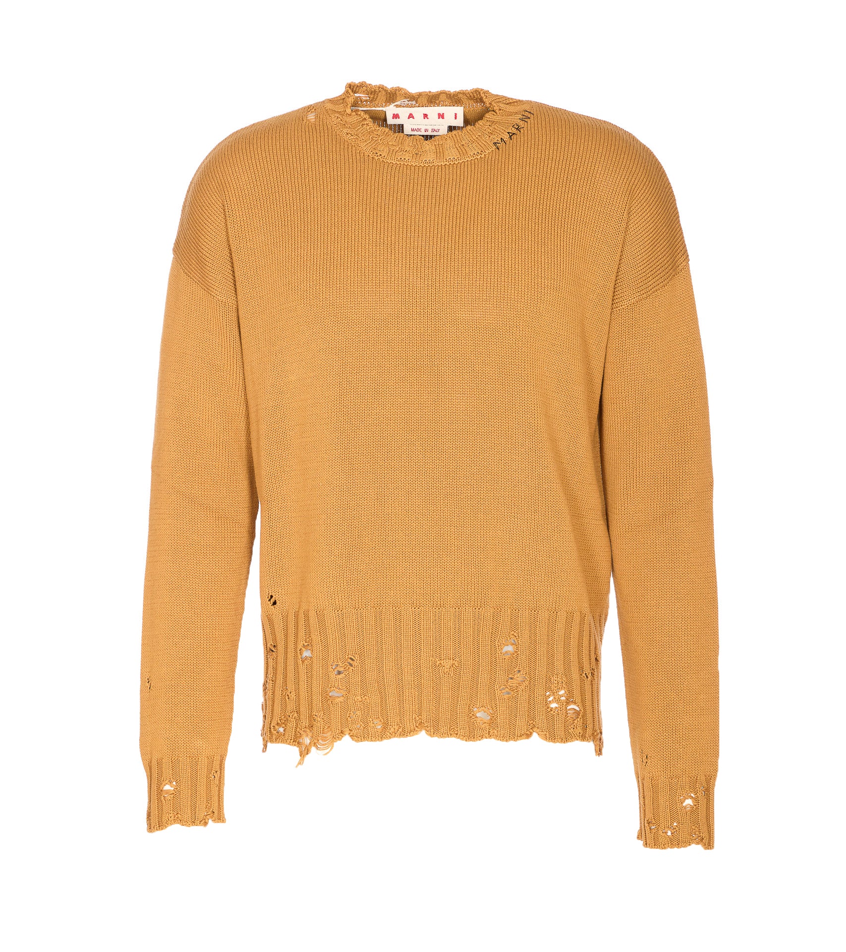 Marni Sweaters Yellow Cotton