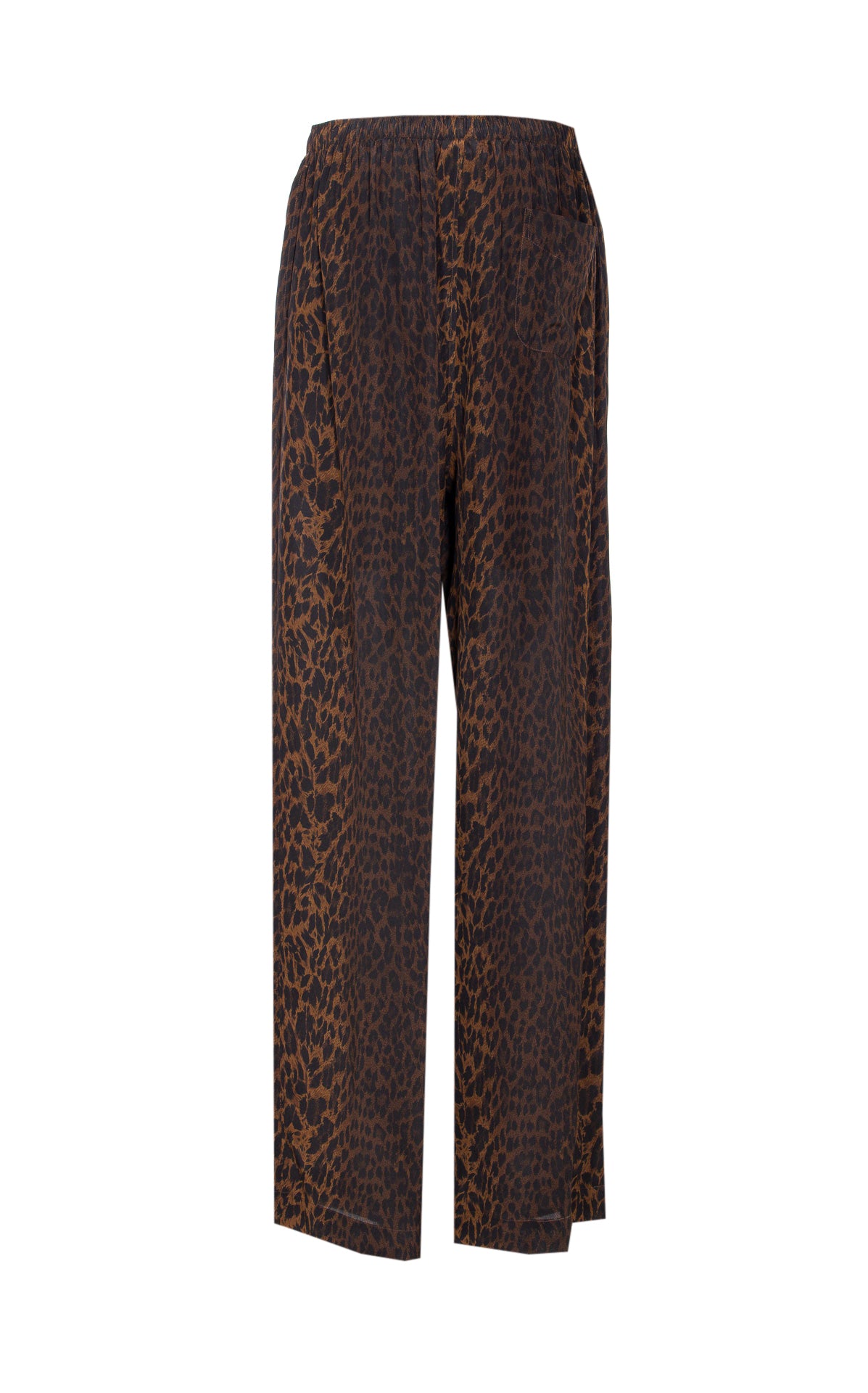 Balenciaga Trousers Brown Silk