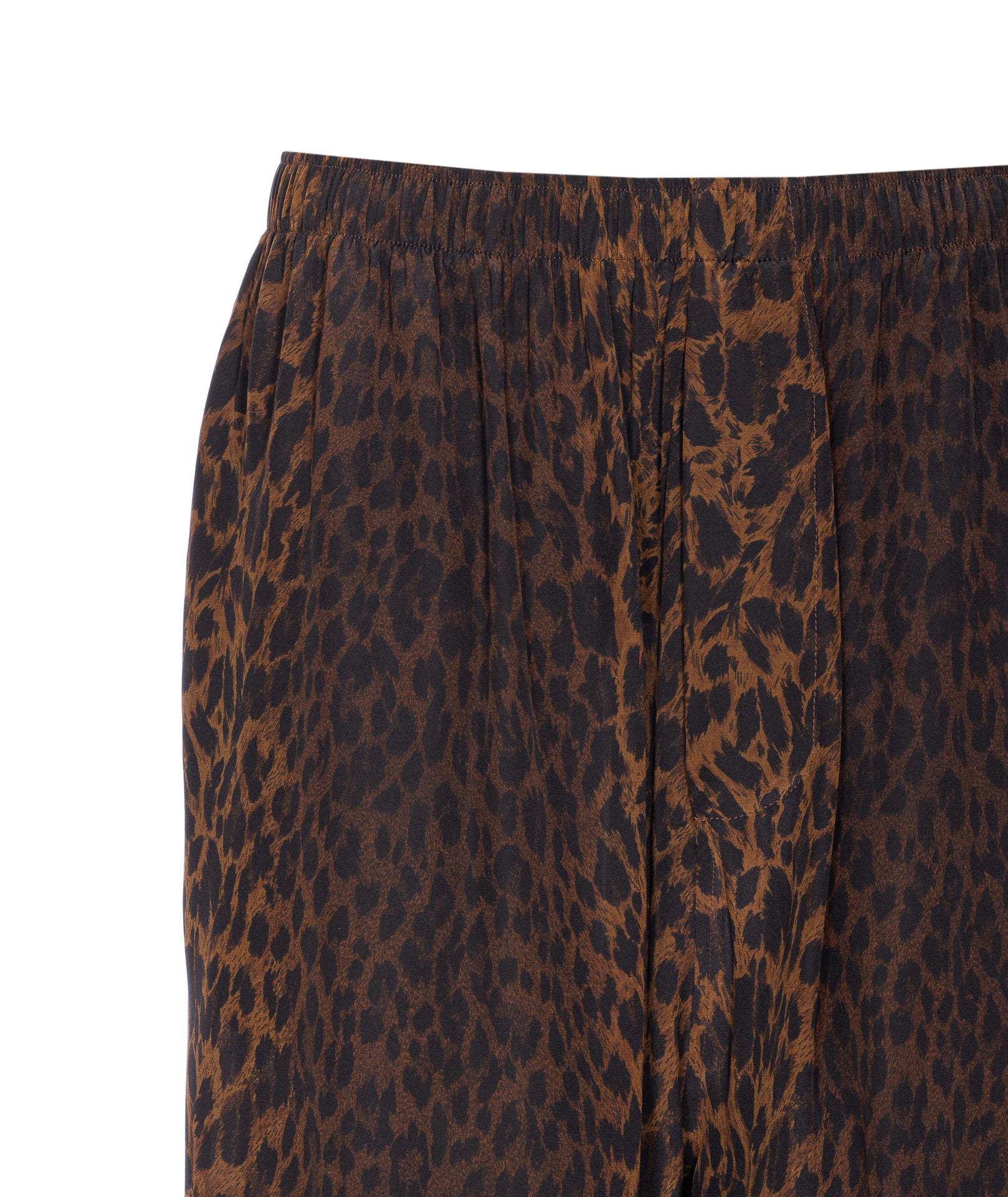 Balenciaga Trousers Brown Silk