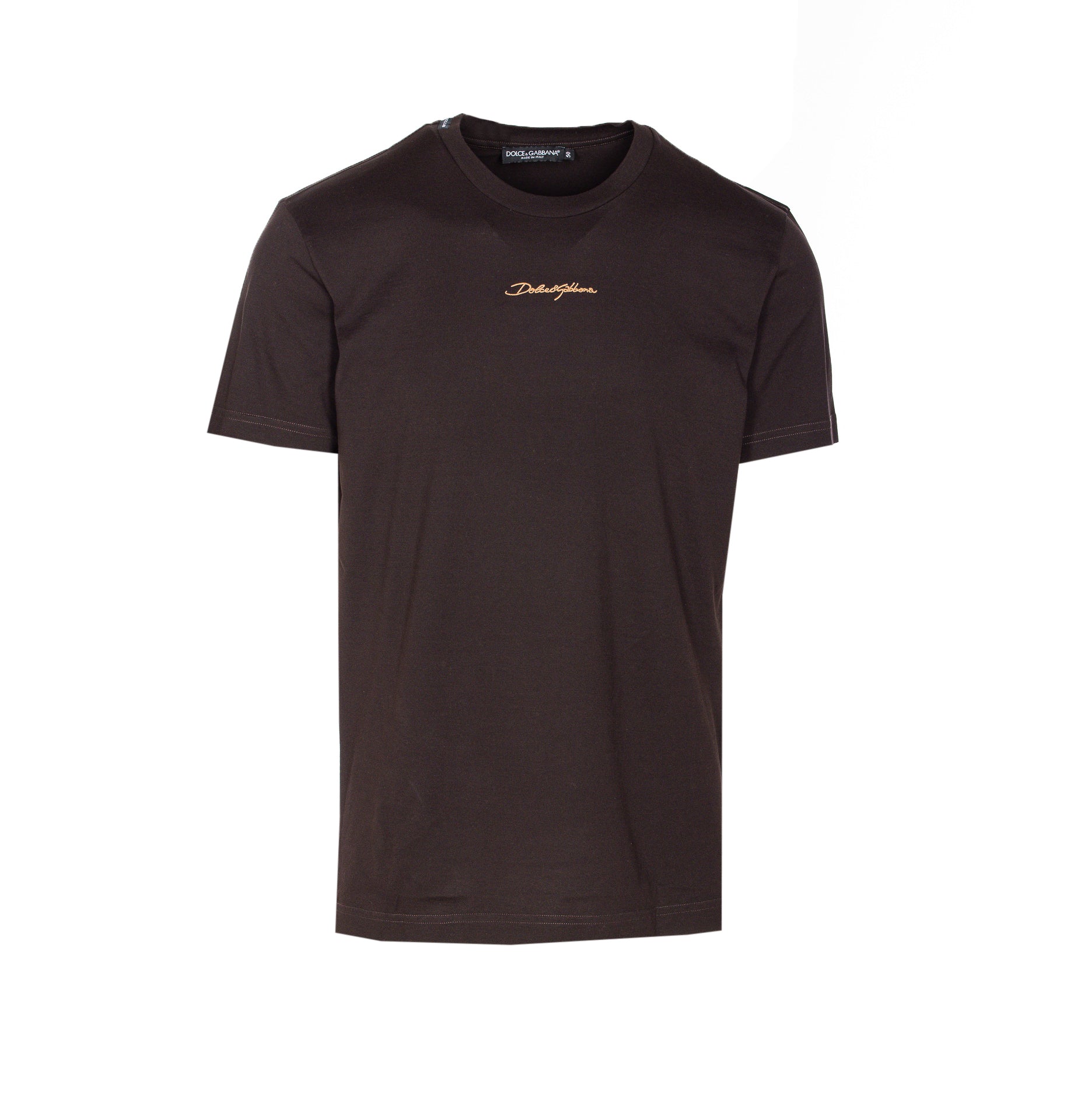 Dolce & Gabbana T-Shirts And Polos Brown Cotton
