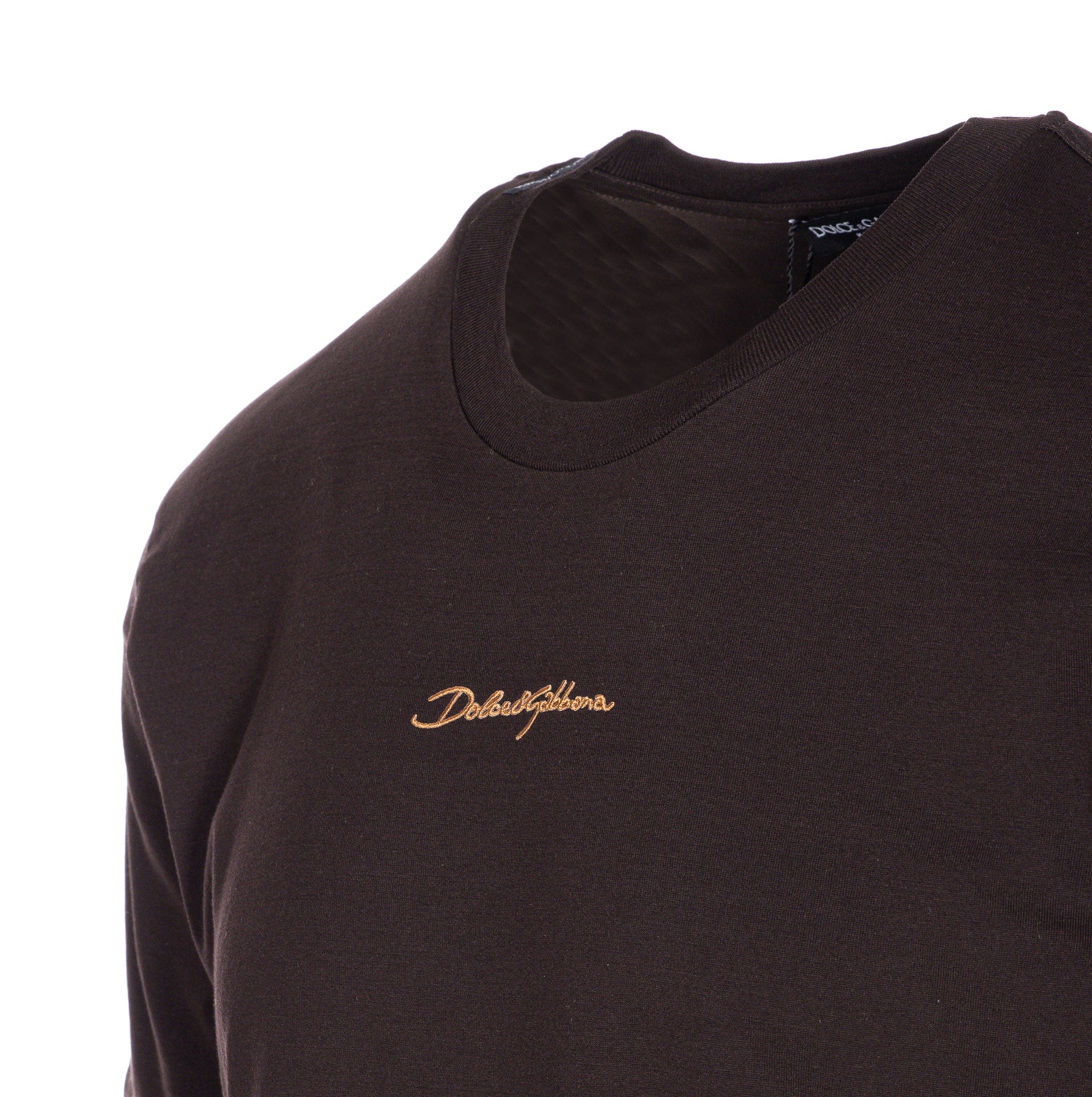 Dolce & Gabbana T-Shirts And Polos Brown Cotton