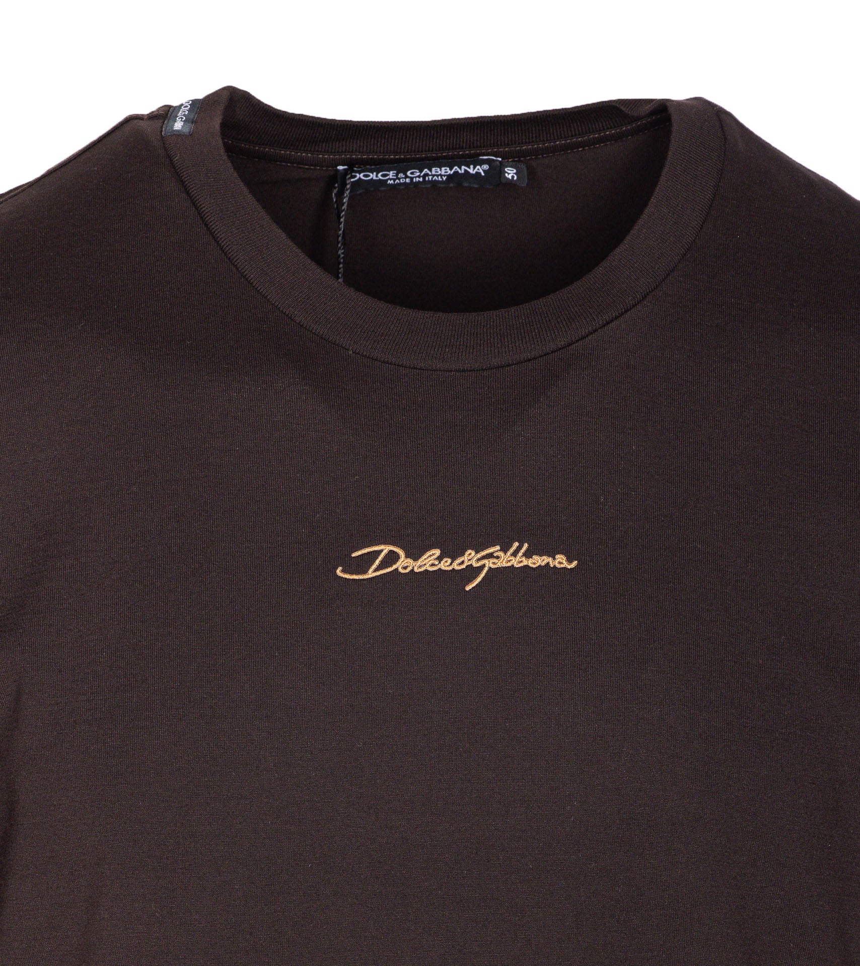 Dolce & Gabbana T-Shirts And Polos Brown Cotton