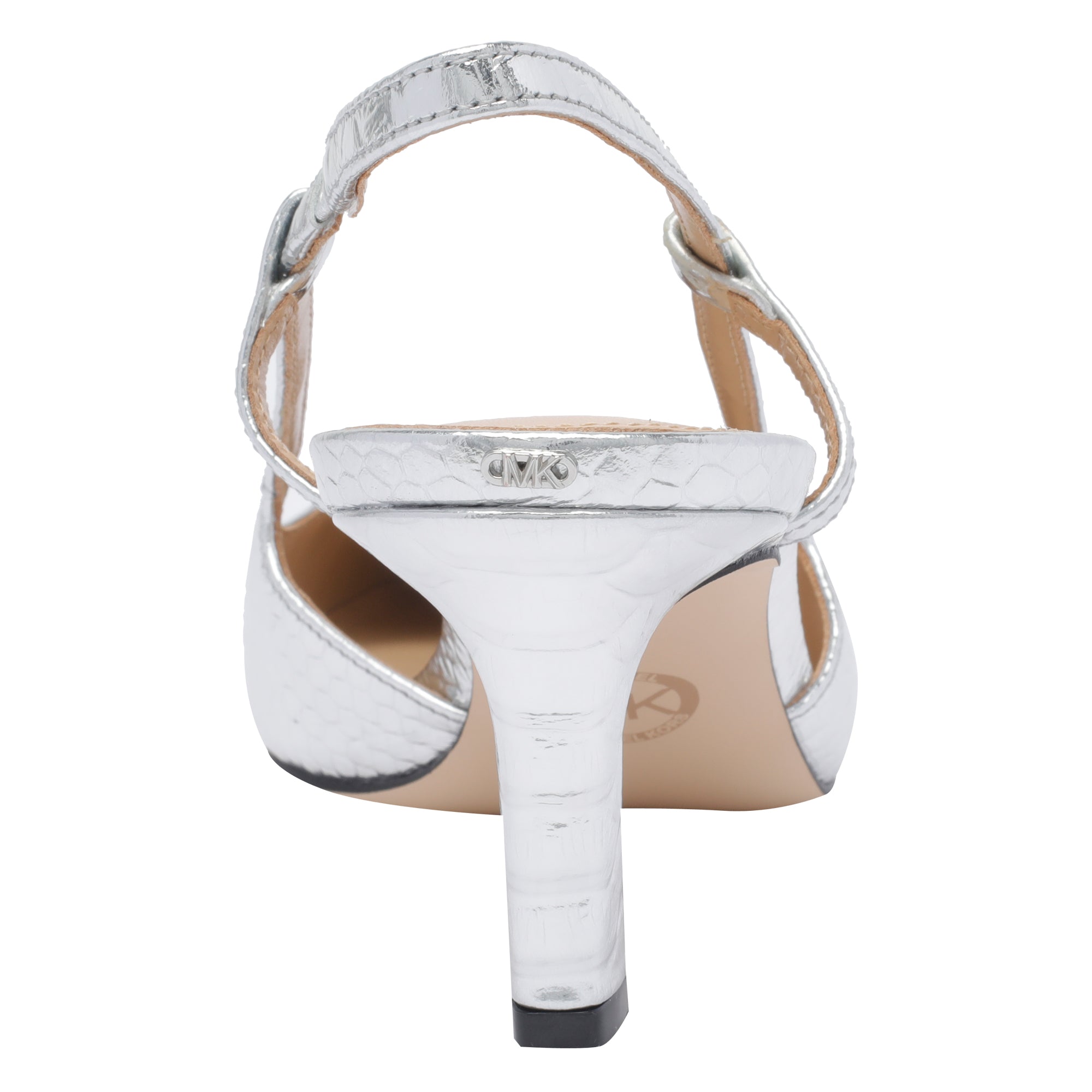 Michael Kors With Heel Silver Calf Leather/rubber Sole