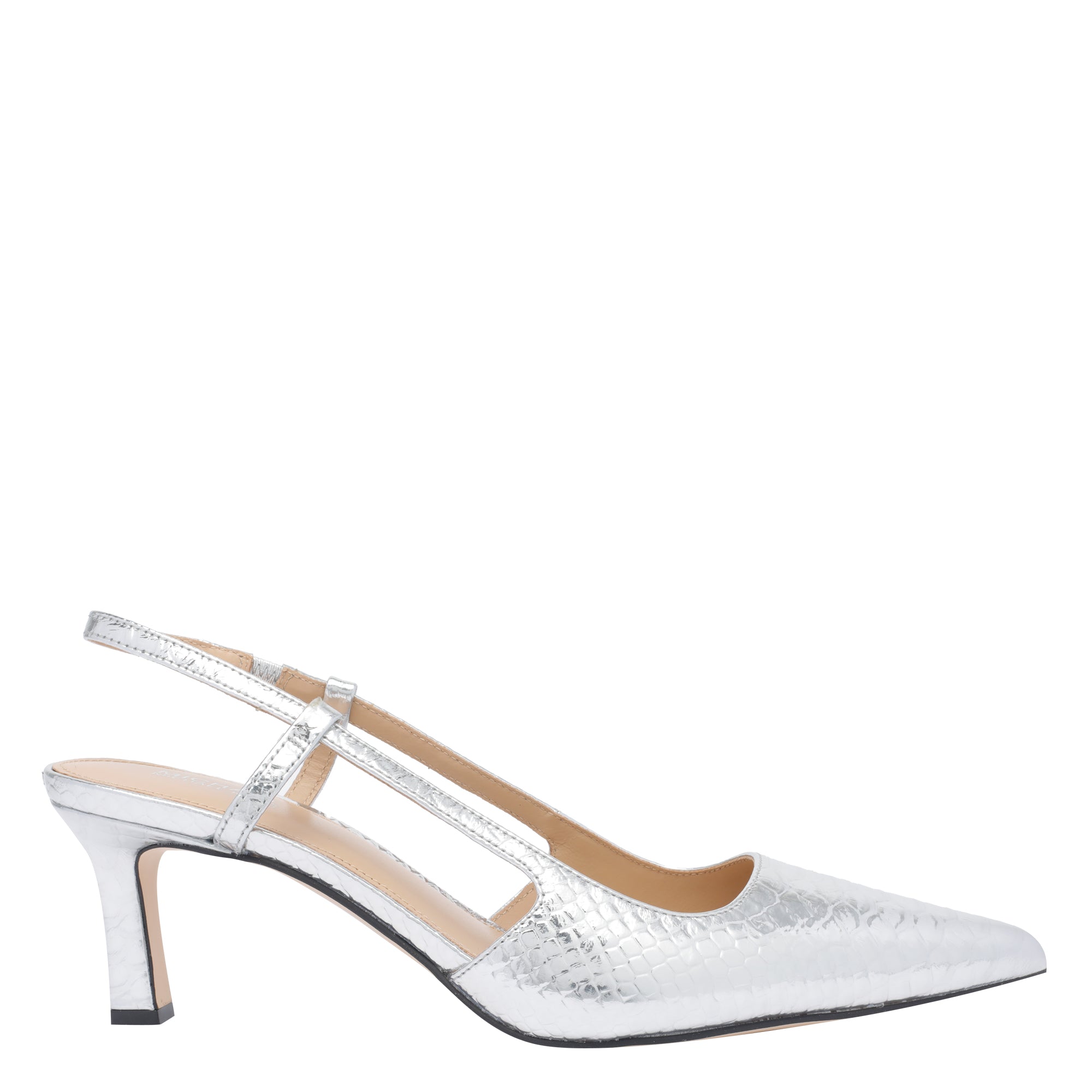 Michael Kors With Heel Silver Calf Leather/rubber Sole