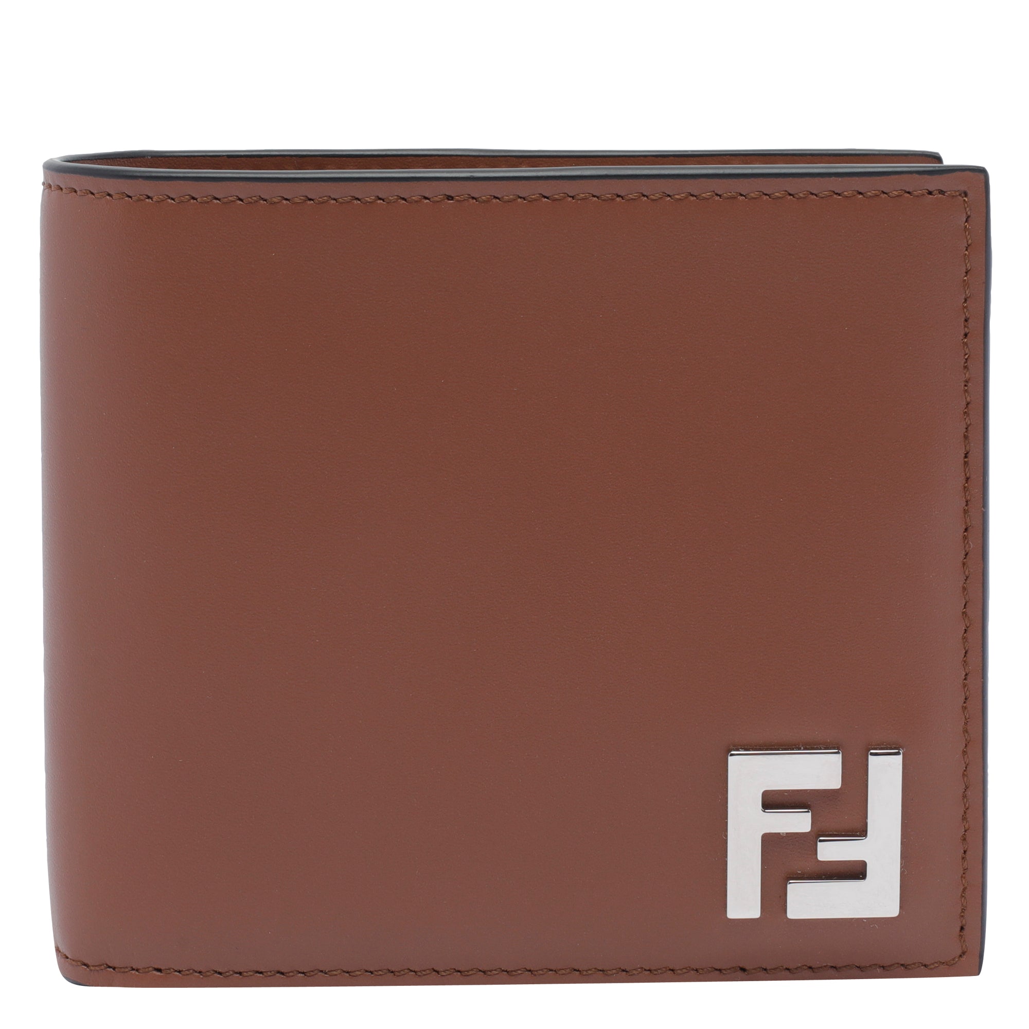 Fendi Wallets Brown Fabric Calf Leather