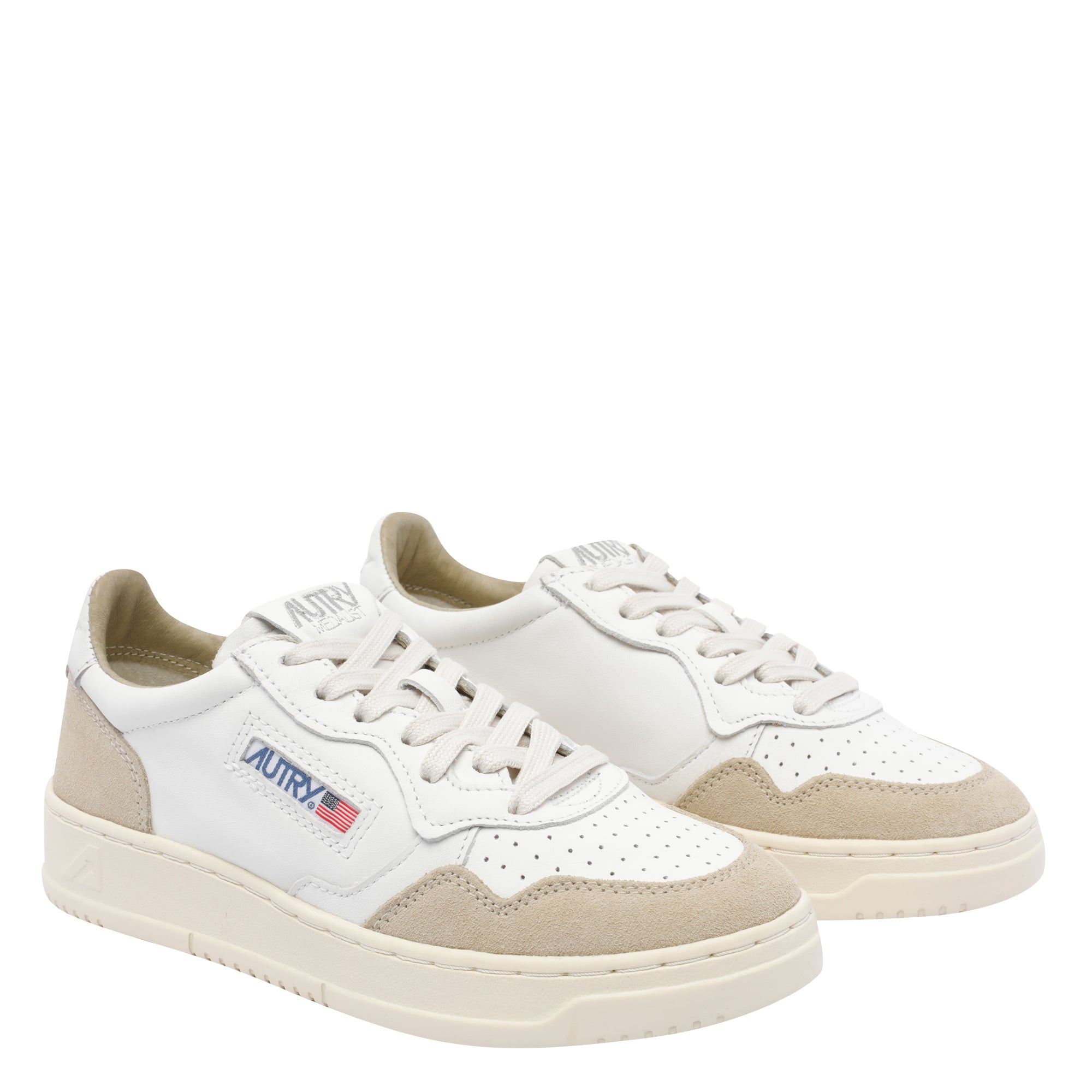 Autry Sneakers Beige Calf Leather/rubber Sole