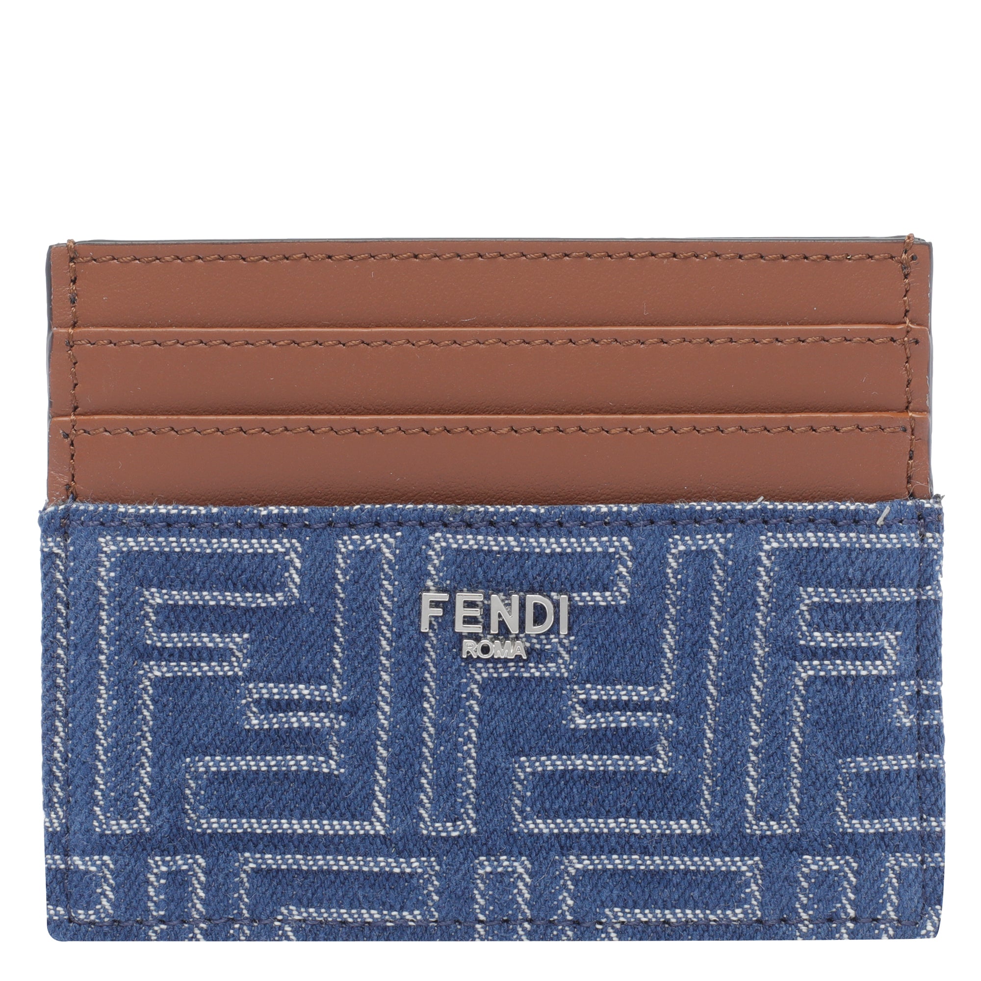 Fendi Bags Blue Fabric Calf Leather