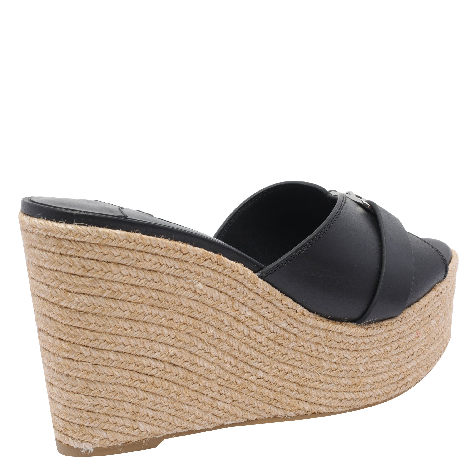 Jimmy Choo Sandals Black Calf Leather/rubber Sole
