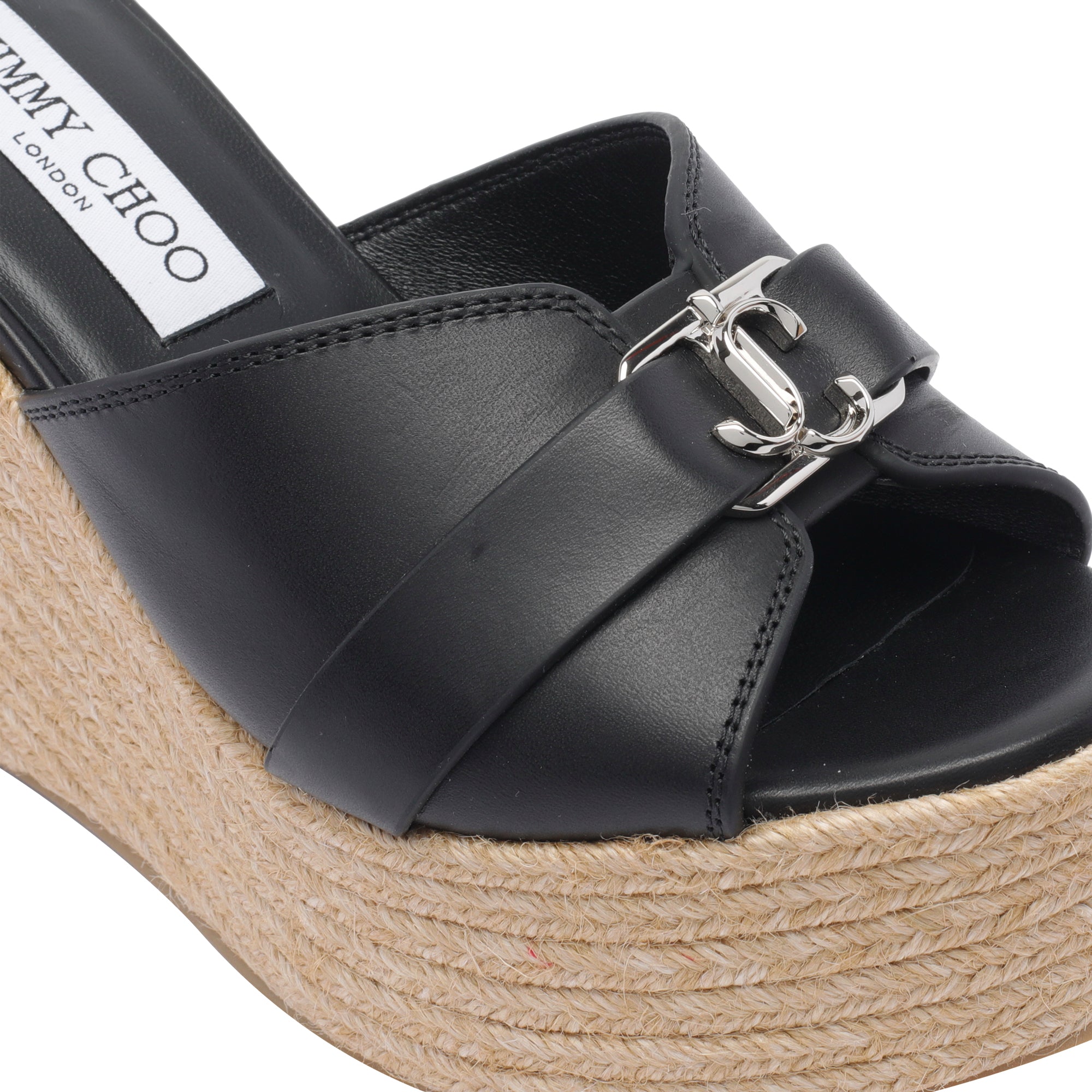 Jimmy Choo Sandals Black Calf Leather/rubber Sole