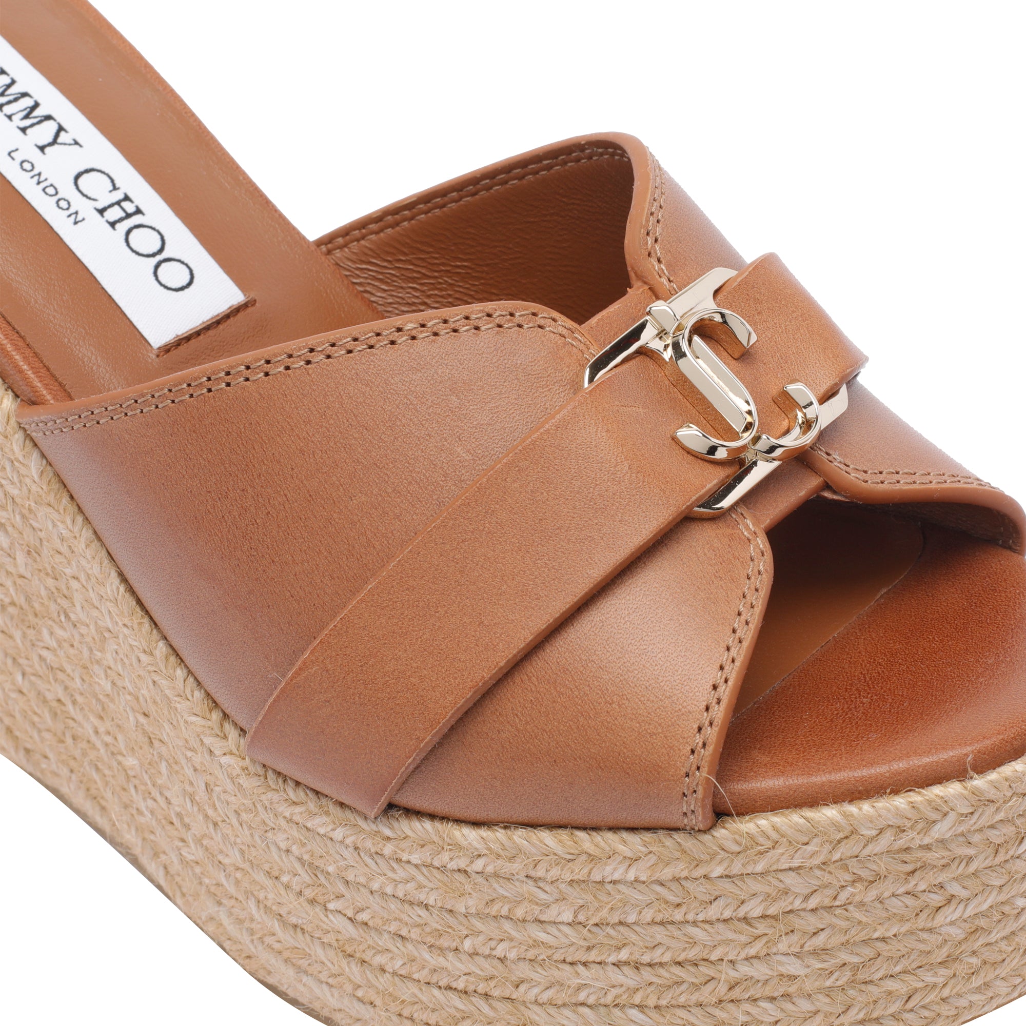 Jimmy Choo Sandals Brown Calf Leather/rubber Sole
