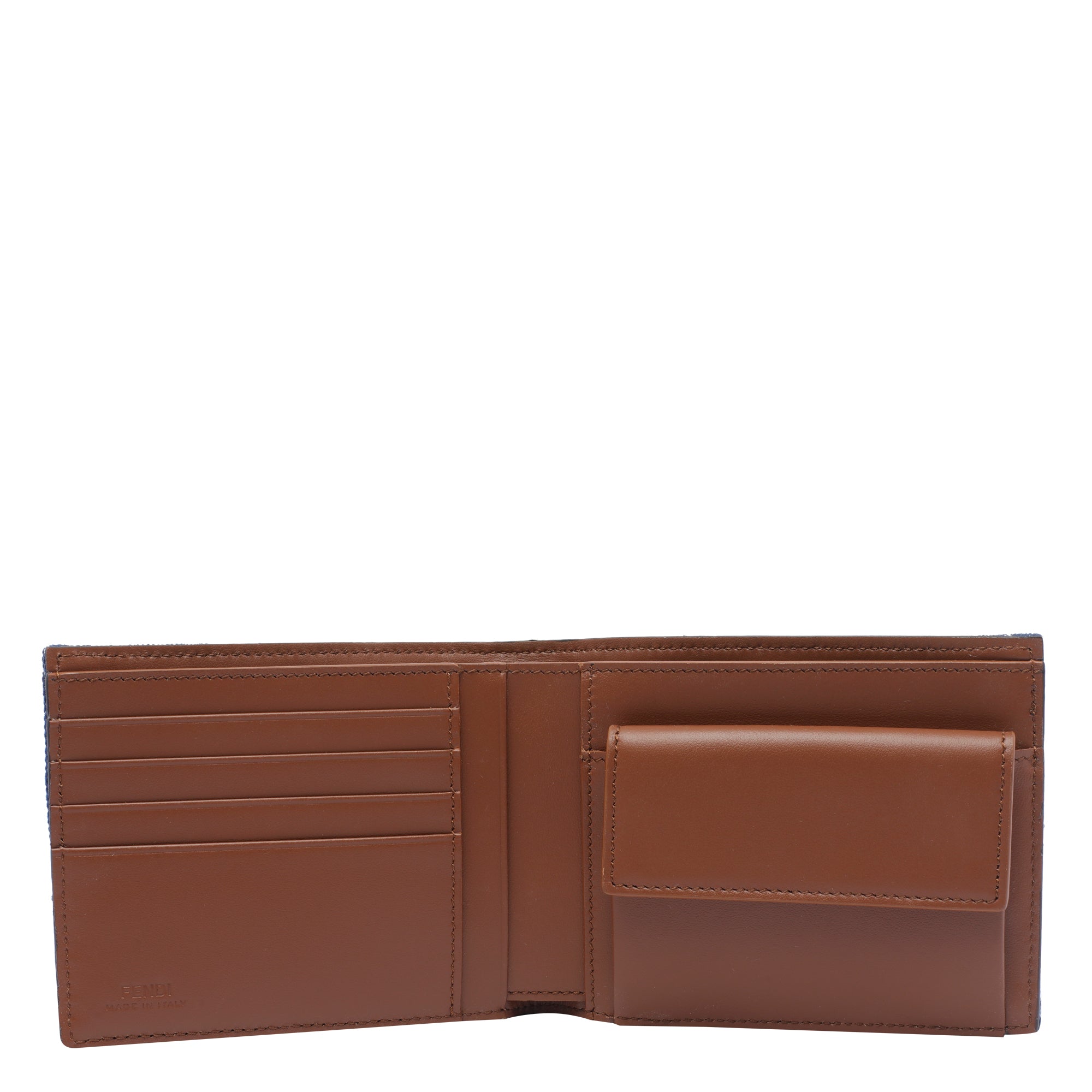 Fendi Wallets Blue Fabric Calf Leather