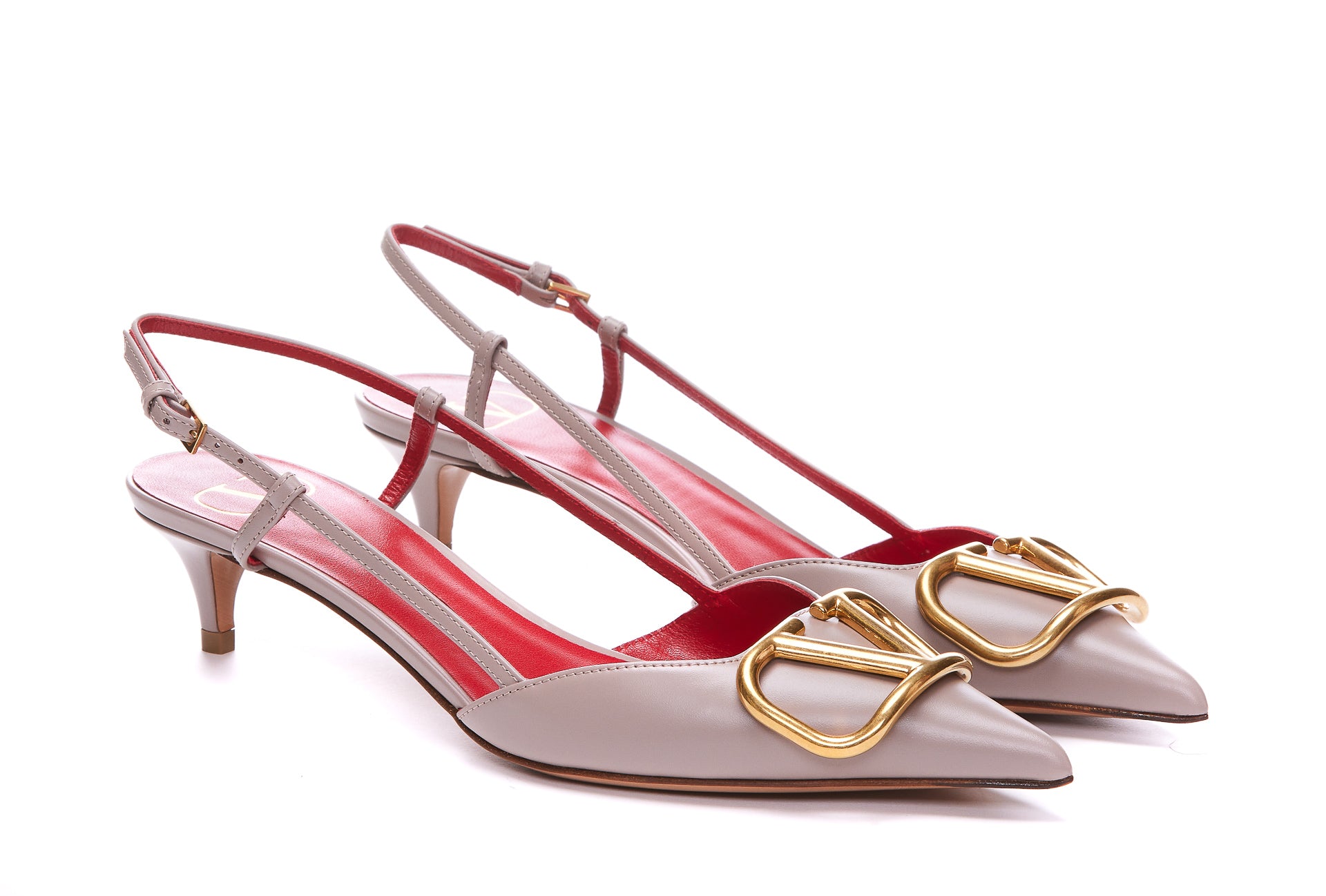 Valentino Garavani With Heel Pink Calf Leather/leather Sole