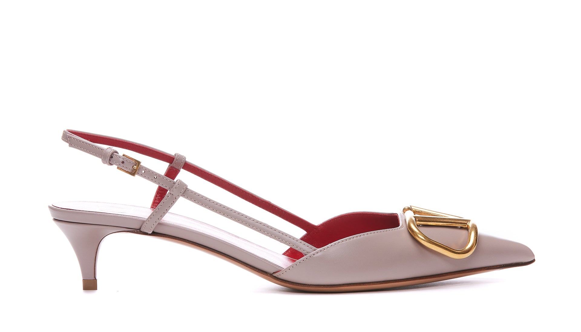 Valentino Garavani With Heel Pink Calf Leather/leather Sole