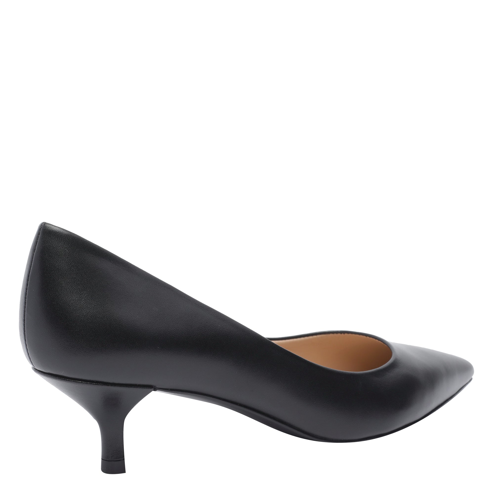 Stuart Weitzman With Heel Black Calf Leather/leather Sole
