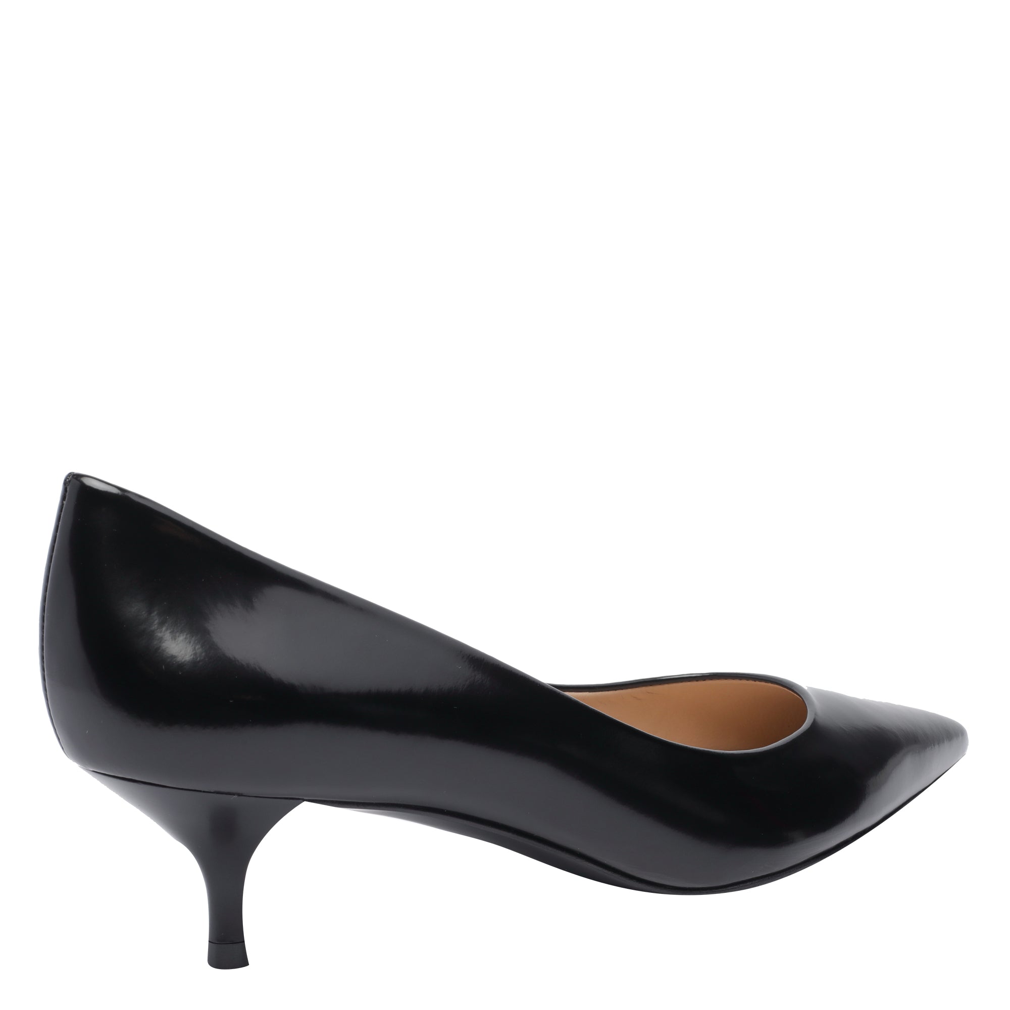 Stuart Weitzman With Heel Black Calf Leather/leather Sole