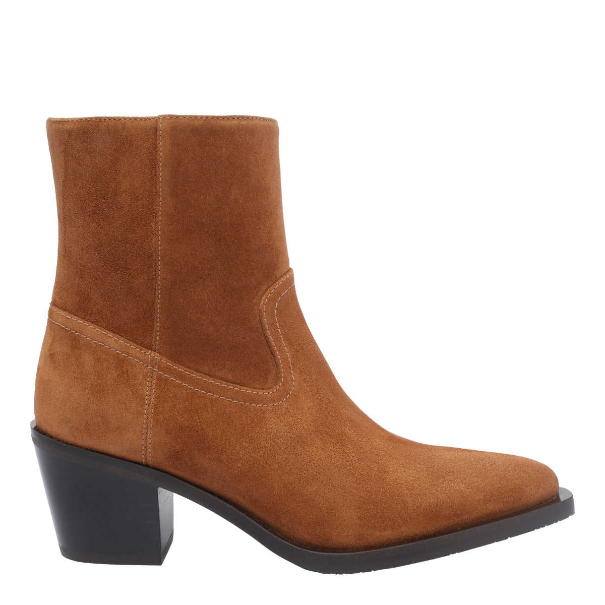 Stuart Weitzman Boots Brown Suede Leather/rubber Sole