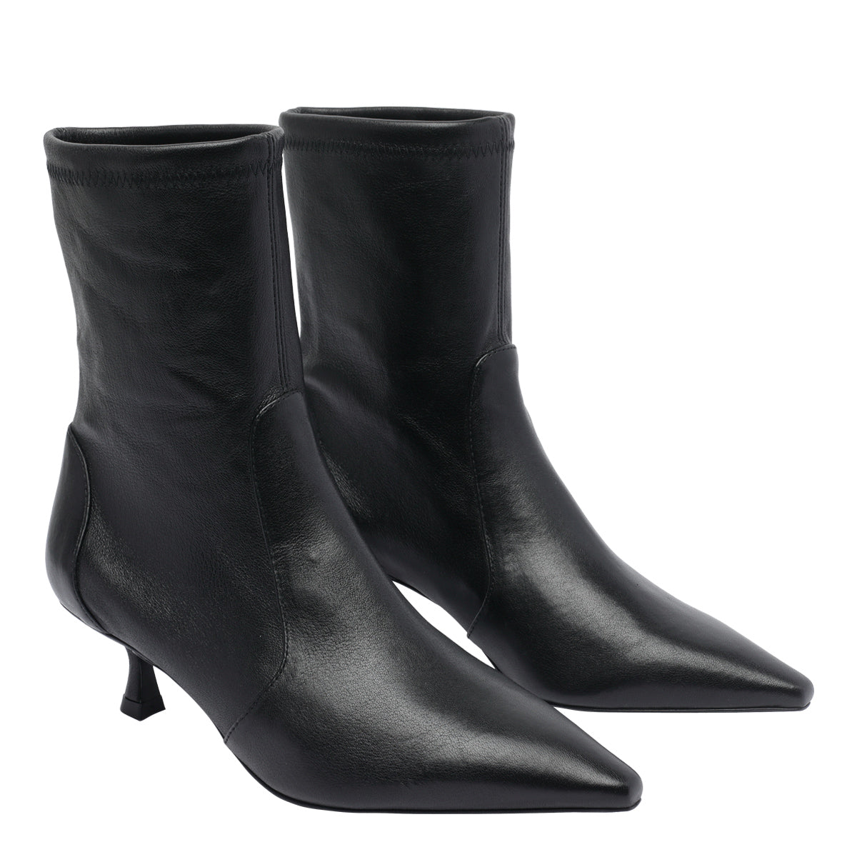 Stuart Weitzman Boots Black Calf Leather/leather Sole