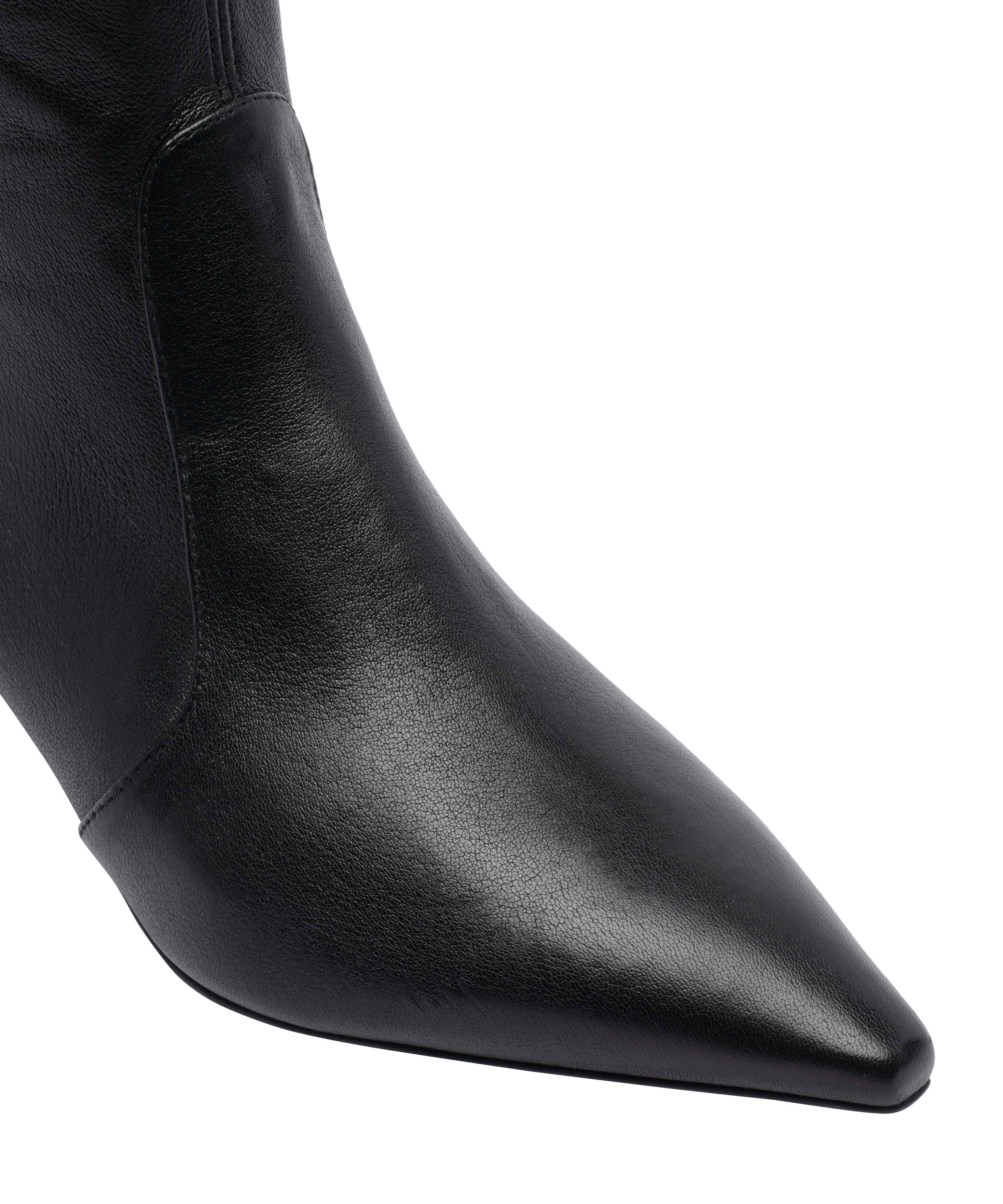 Stuart Weitzman Boots Black Calf Leather/leather Sole