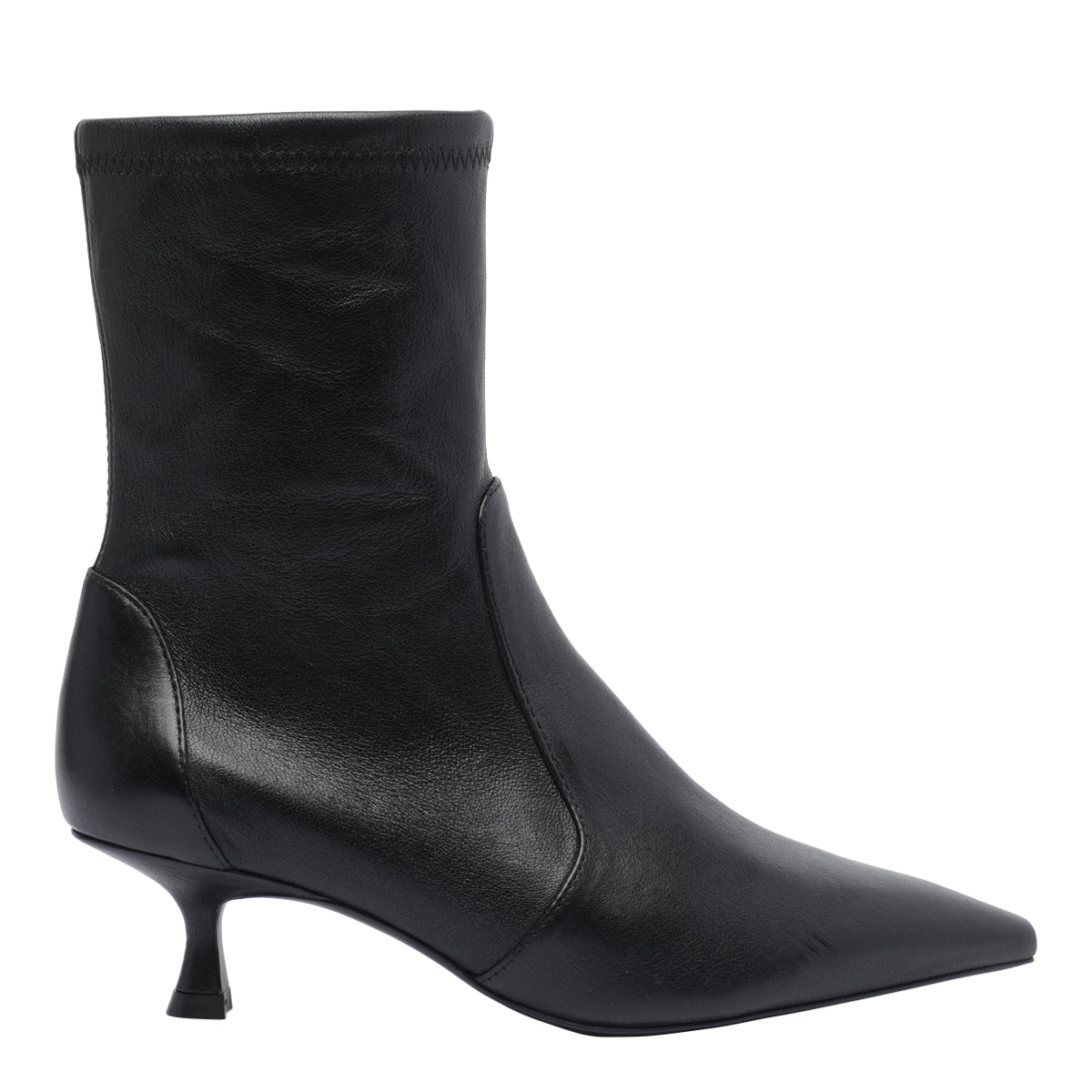 Stuart Weitzman Boots Black Calf Leather/leather Sole