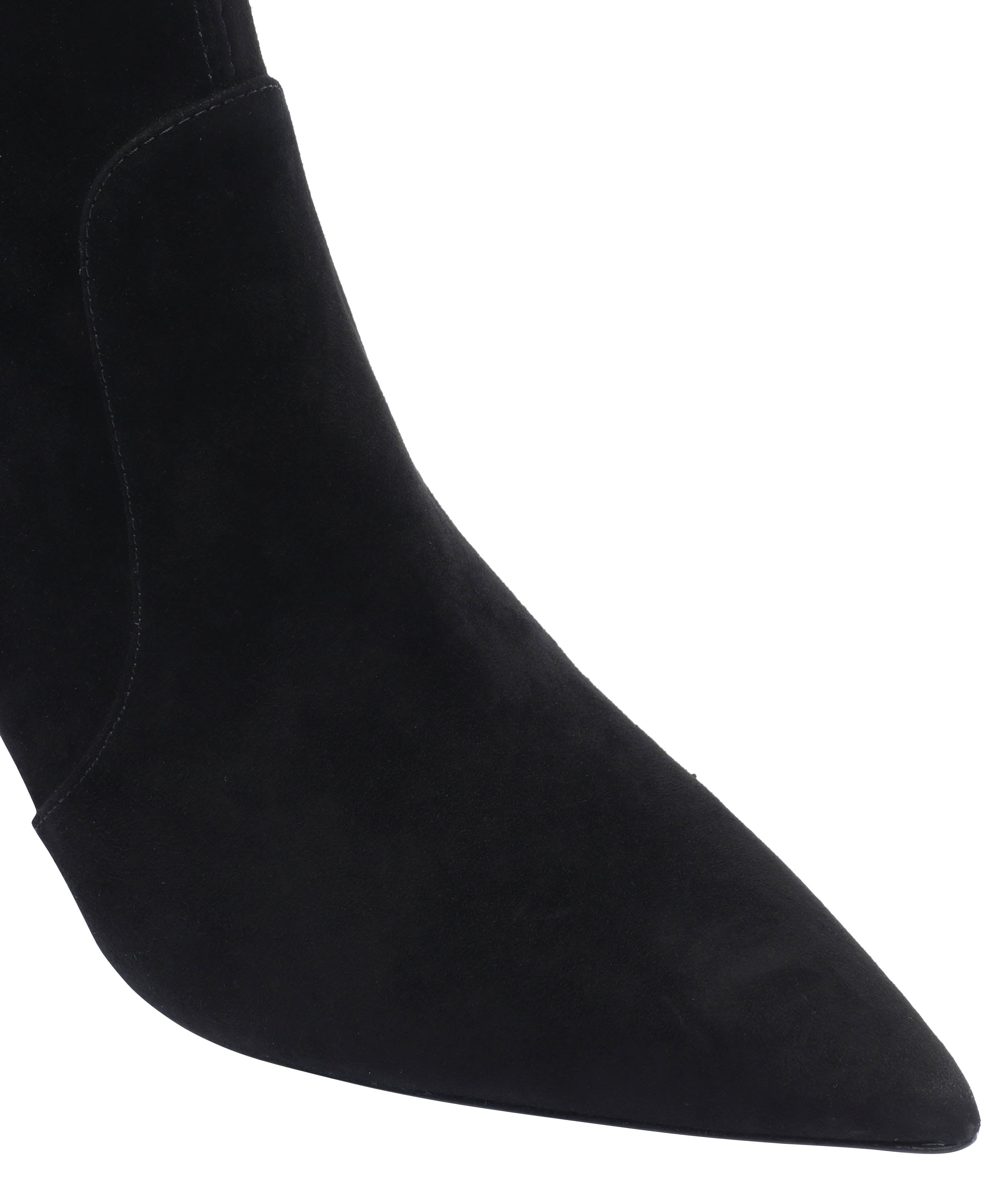 Stuart Weitzman Boots Black Suede Leather/leather Sole