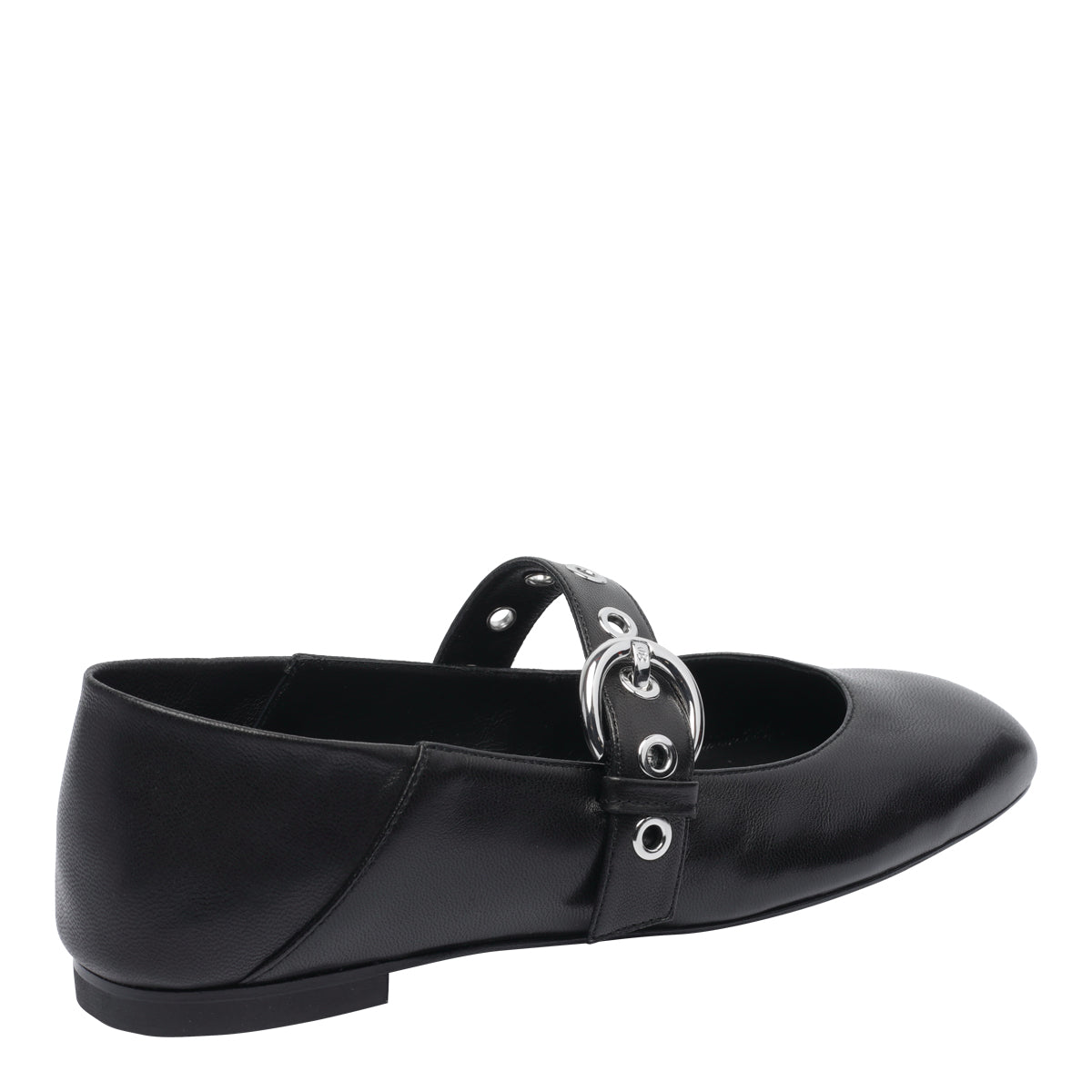 Stuart Weitzman Flat Shoes Black Calf Leather/leather Sole