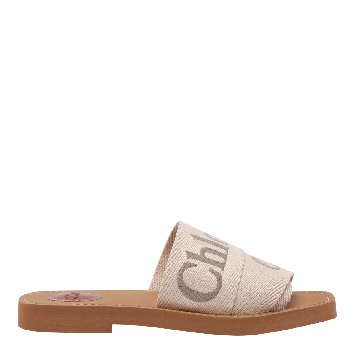 Chloè Sandals Beige Fabric/rubber Sole