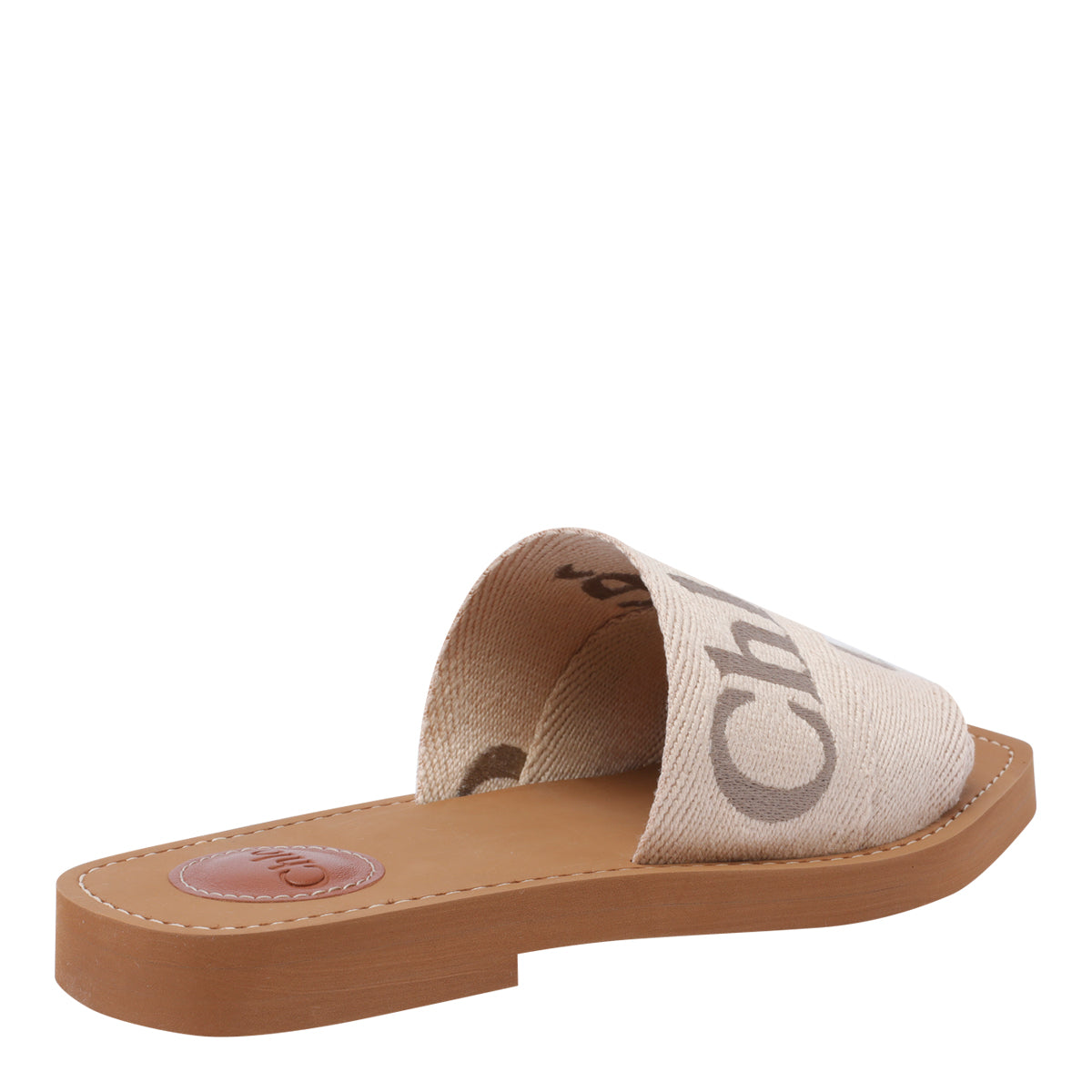 Chloè Sandals Beige Fabric/rubber Sole