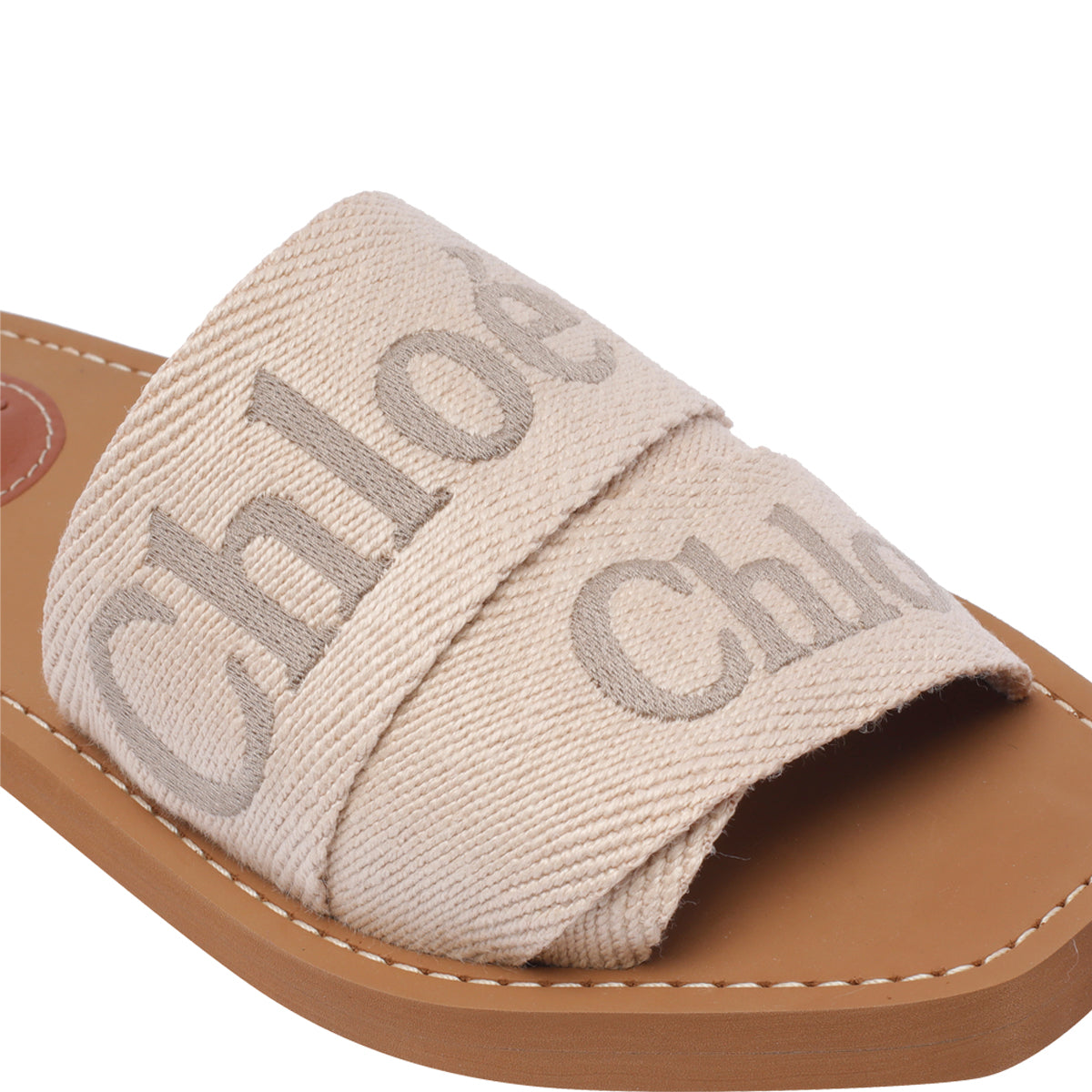 Chloè Sandals Beige Fabric/rubber Sole